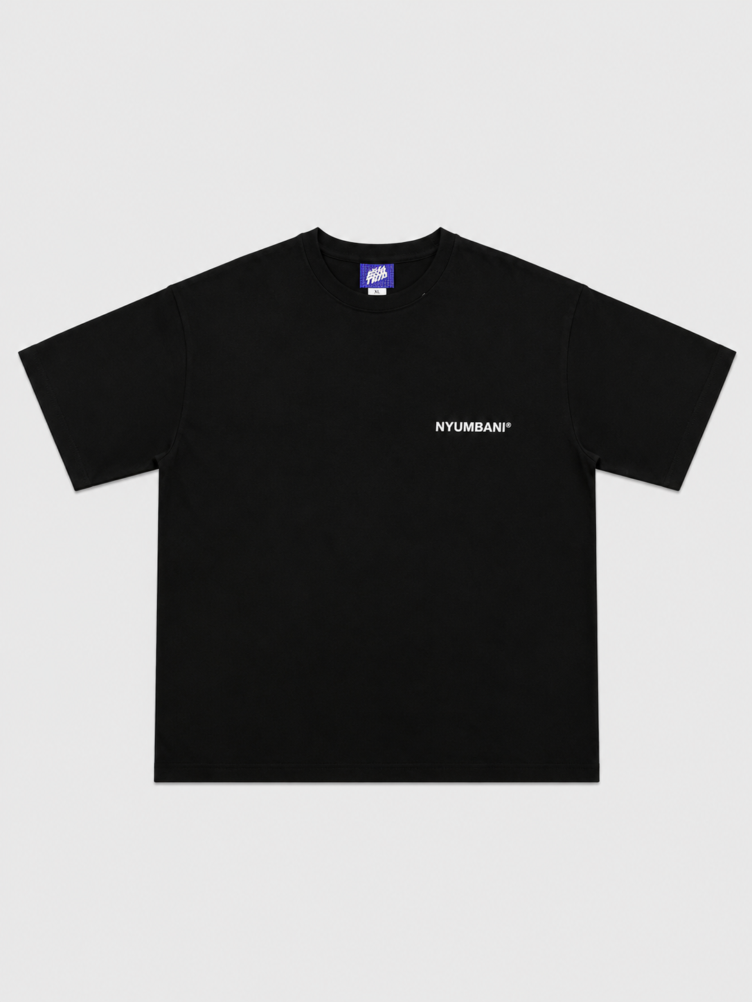 Nyumbani Black T-Shirt with White Ink