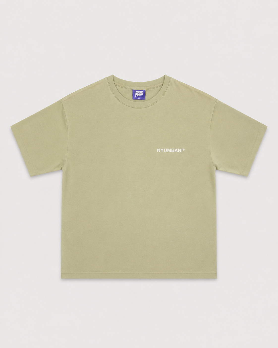 Nyumbani Sage T-Shirt with White Ink