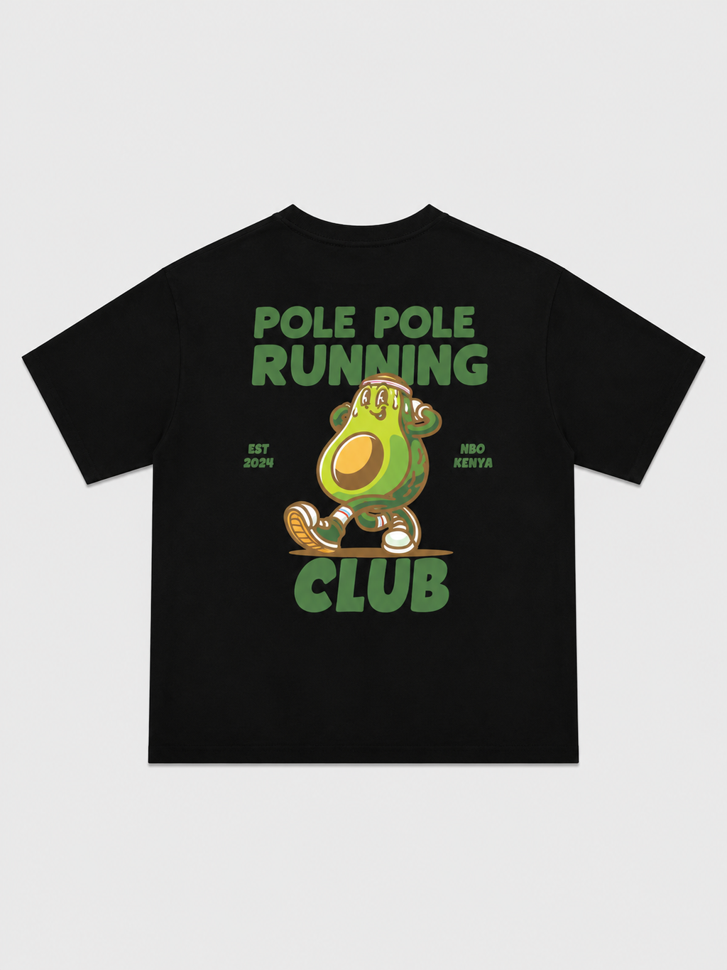 Pole Pole Running Club Black