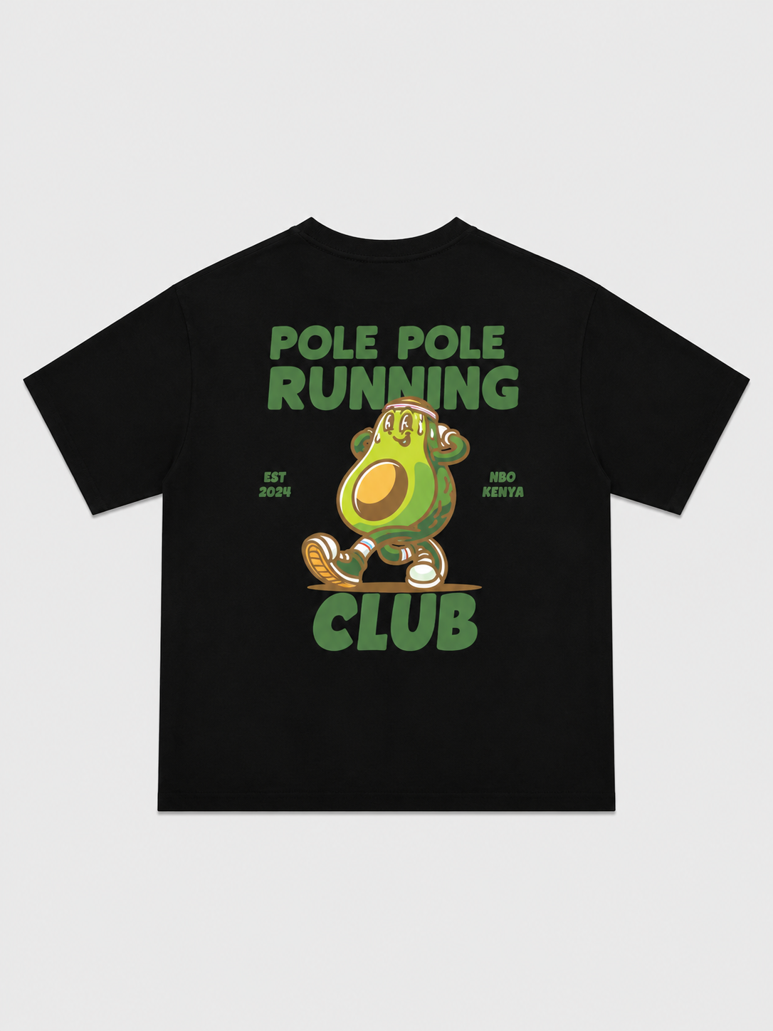 Pole Pole Running Club Black