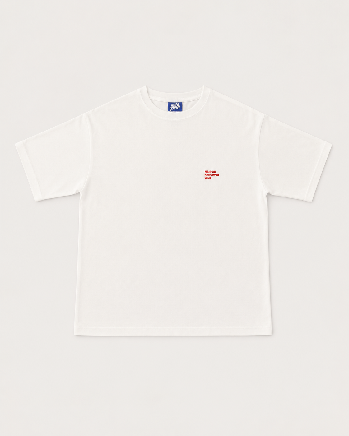 Hangover Club White T-Shirt with Red Ink