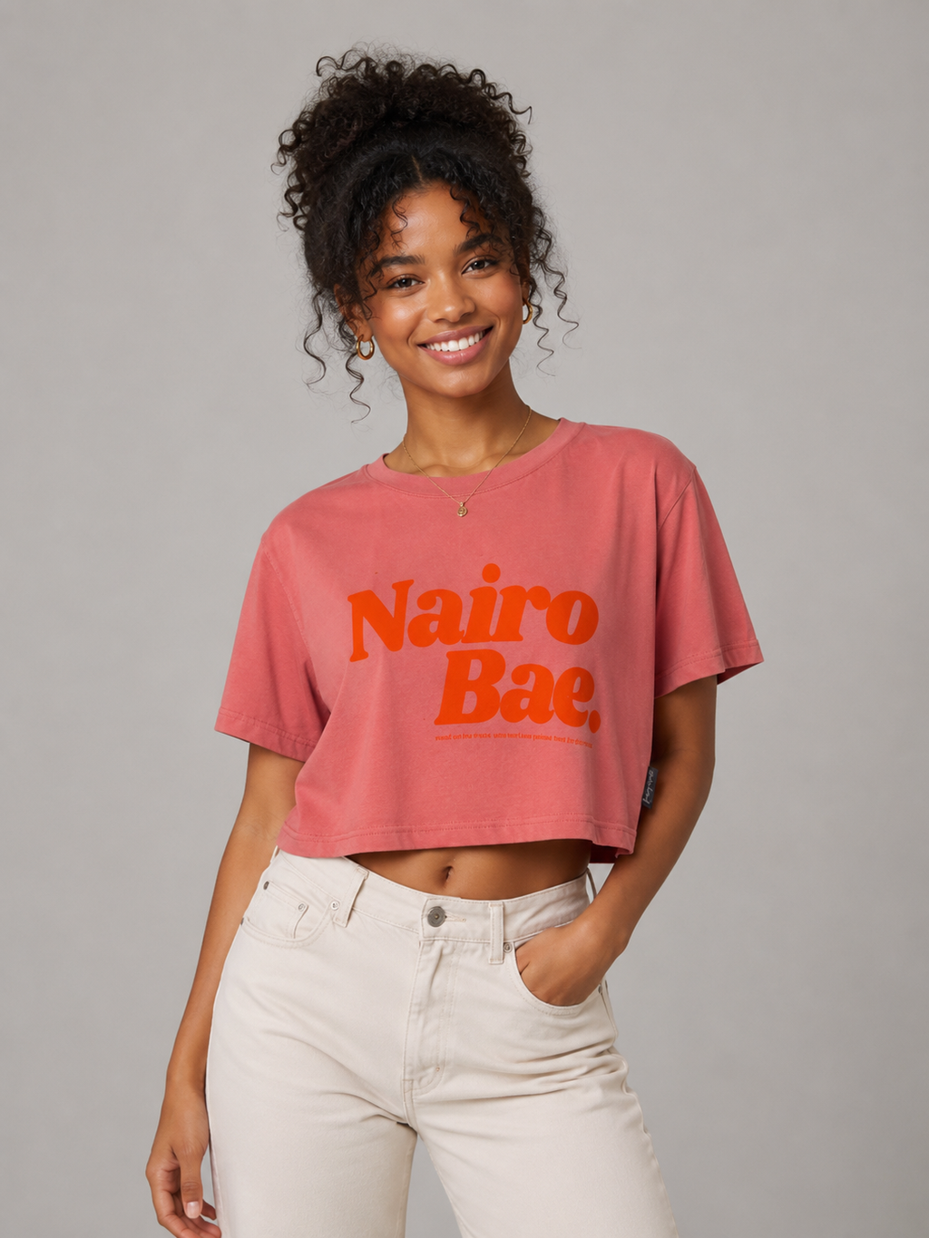 Nairobae Rusty Crop - Top Red Ink