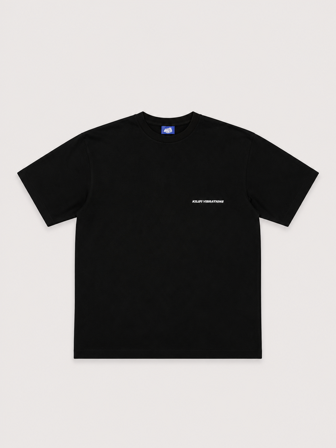 Kilifi Vibrations Black T-Shirt with White Ink