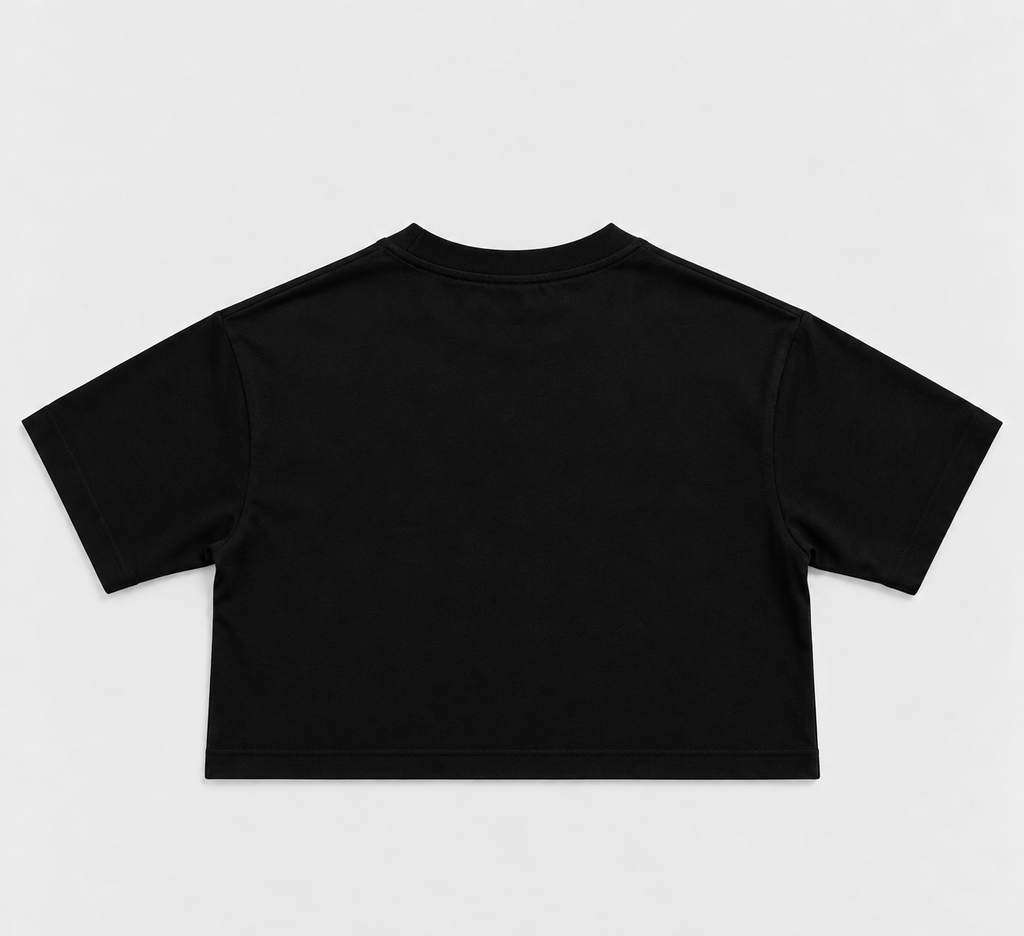 Nairobae Black Crop - Top White Ink