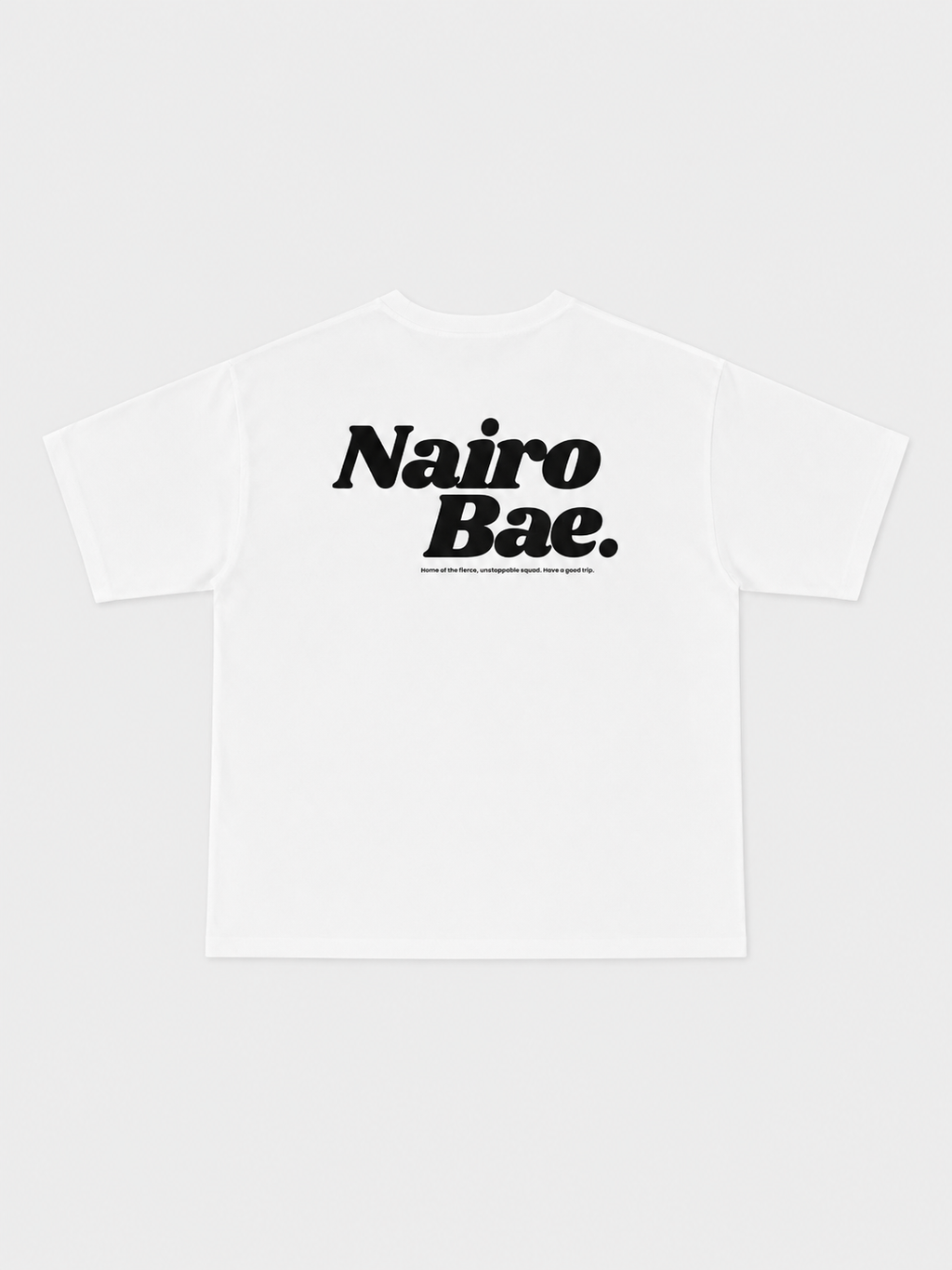 Nairobae White T-Shirt Black Ink