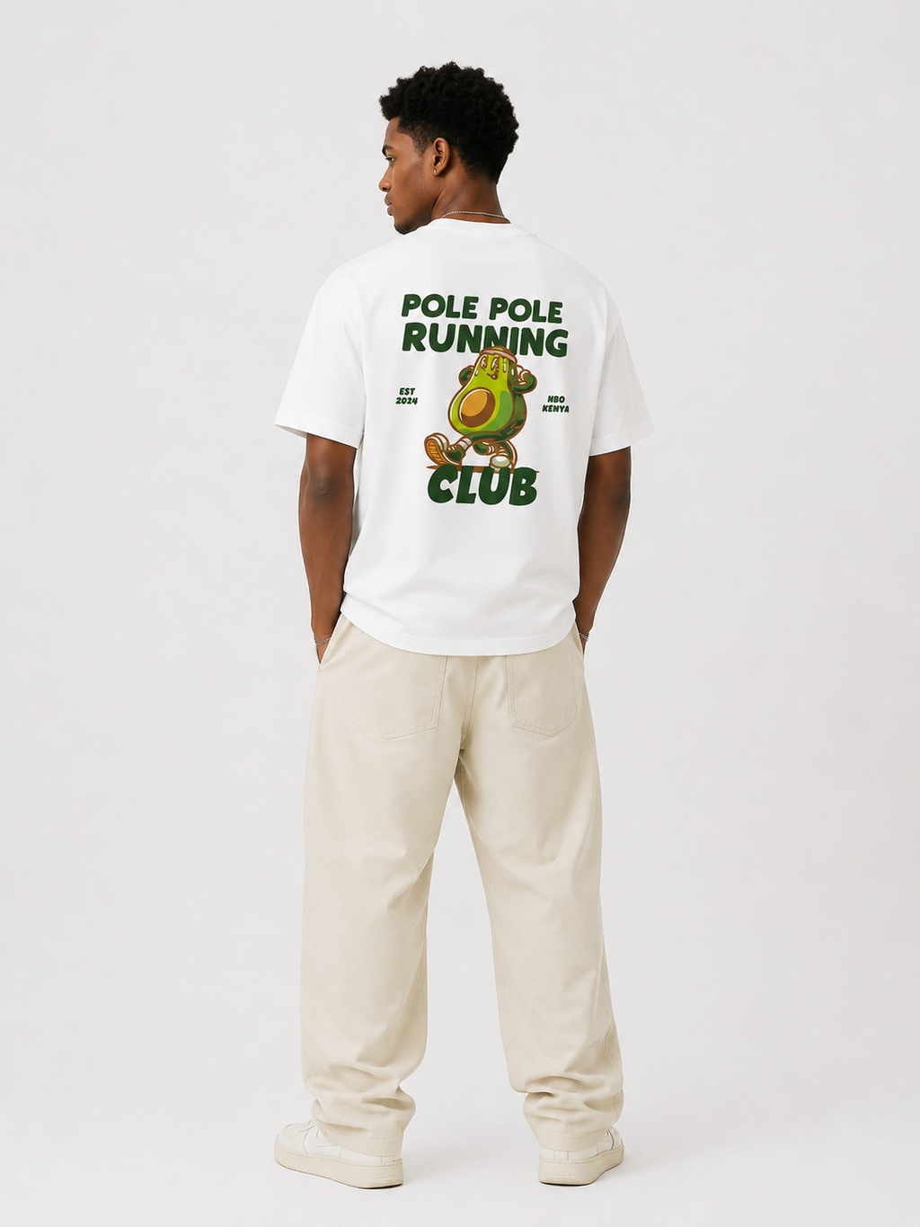 Pole Pole Running Club White T-Shirt