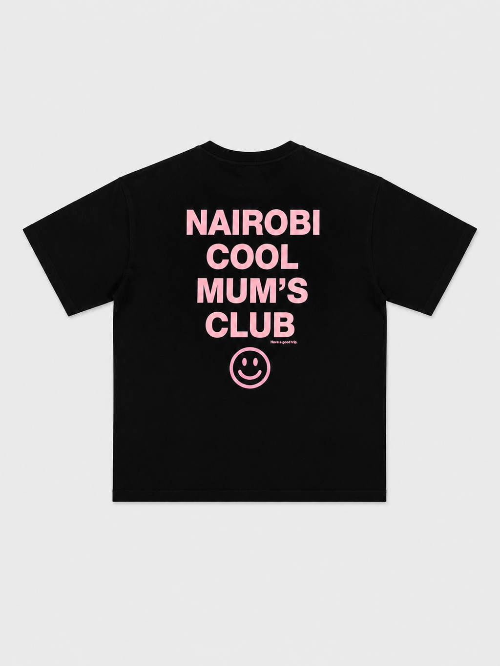 Cool Mum's Club Black T-Shirt with Pink Ink