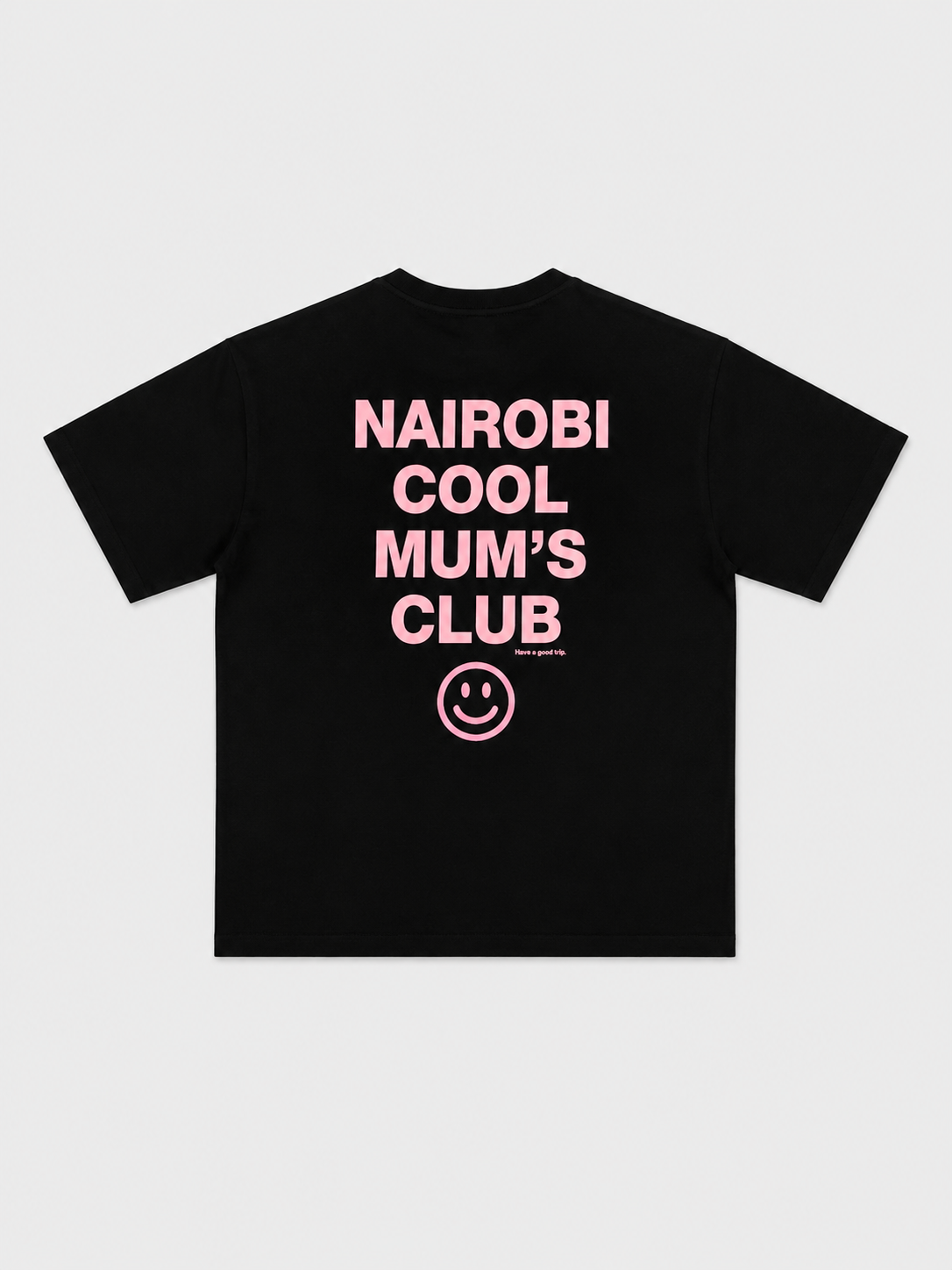 Cool Mum's Club Black T-Shirt with Pink Ink