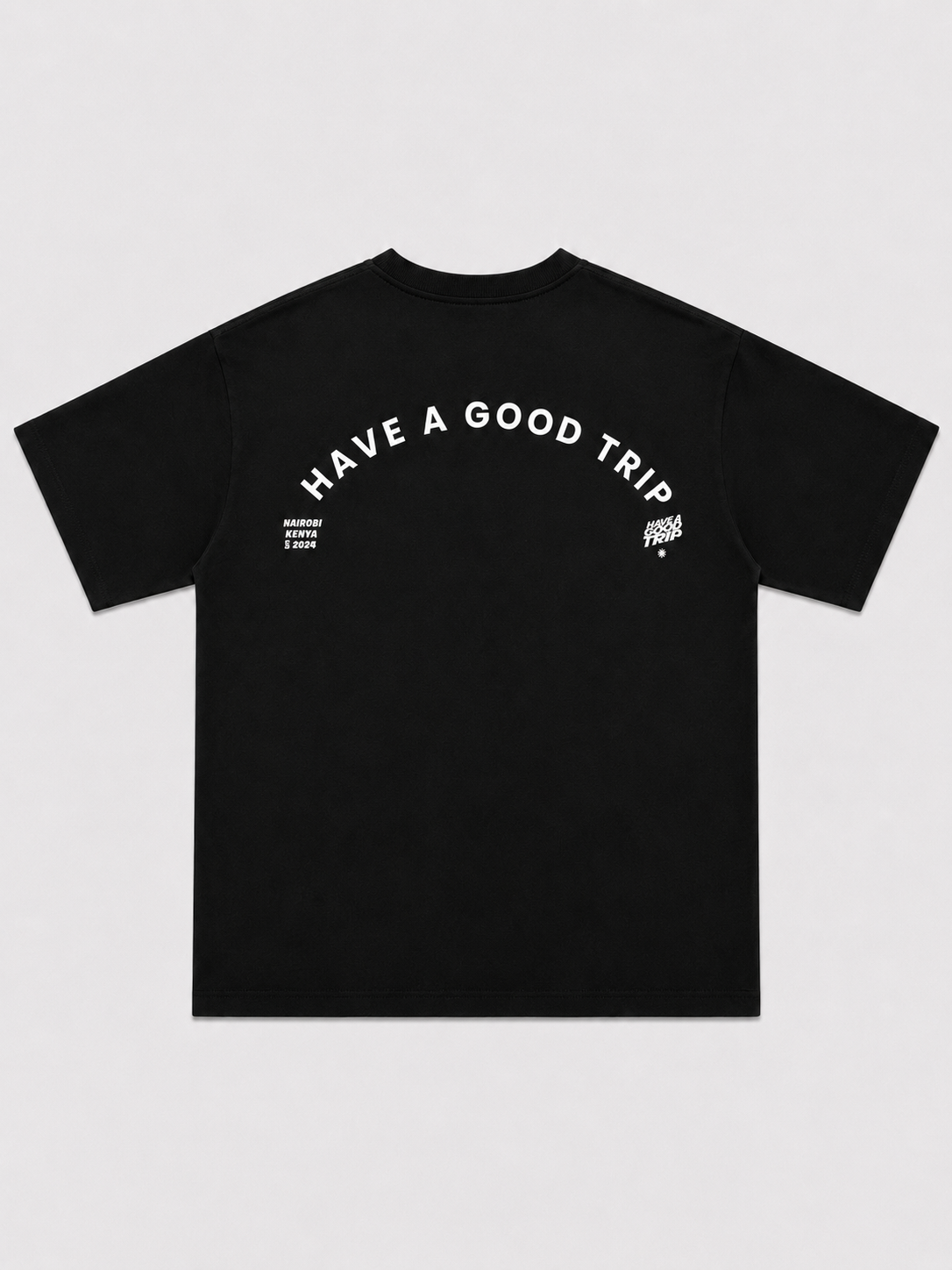 H.A.G.T Simple Black T-Shirt with White Ink