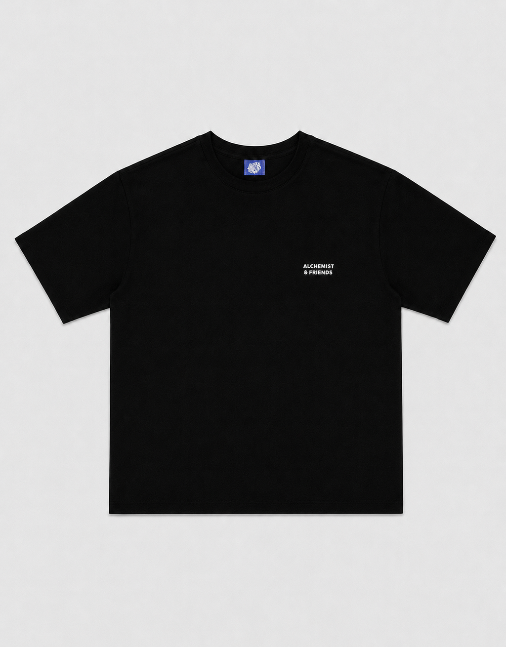 Alchemist And Friends Black T-Shirt with White ink