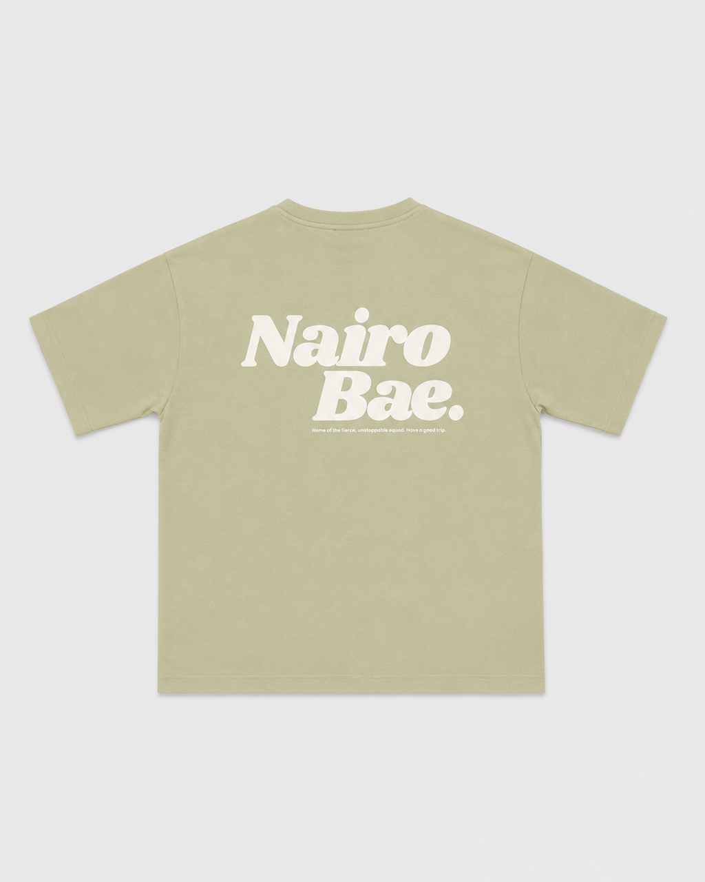 Nairobae Sage T-shirt With White Ink