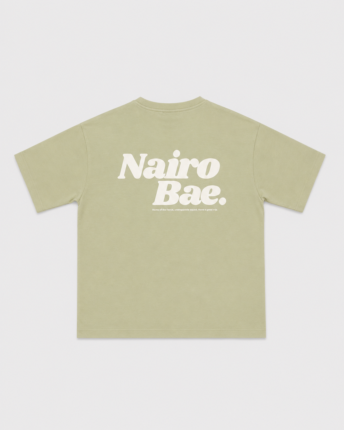 Nairobae Sage T-shirt With White Ink