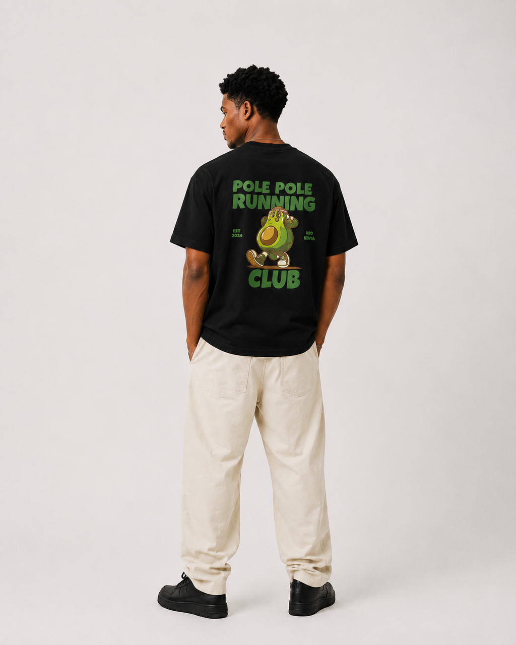 Pole Pole Running Club Black