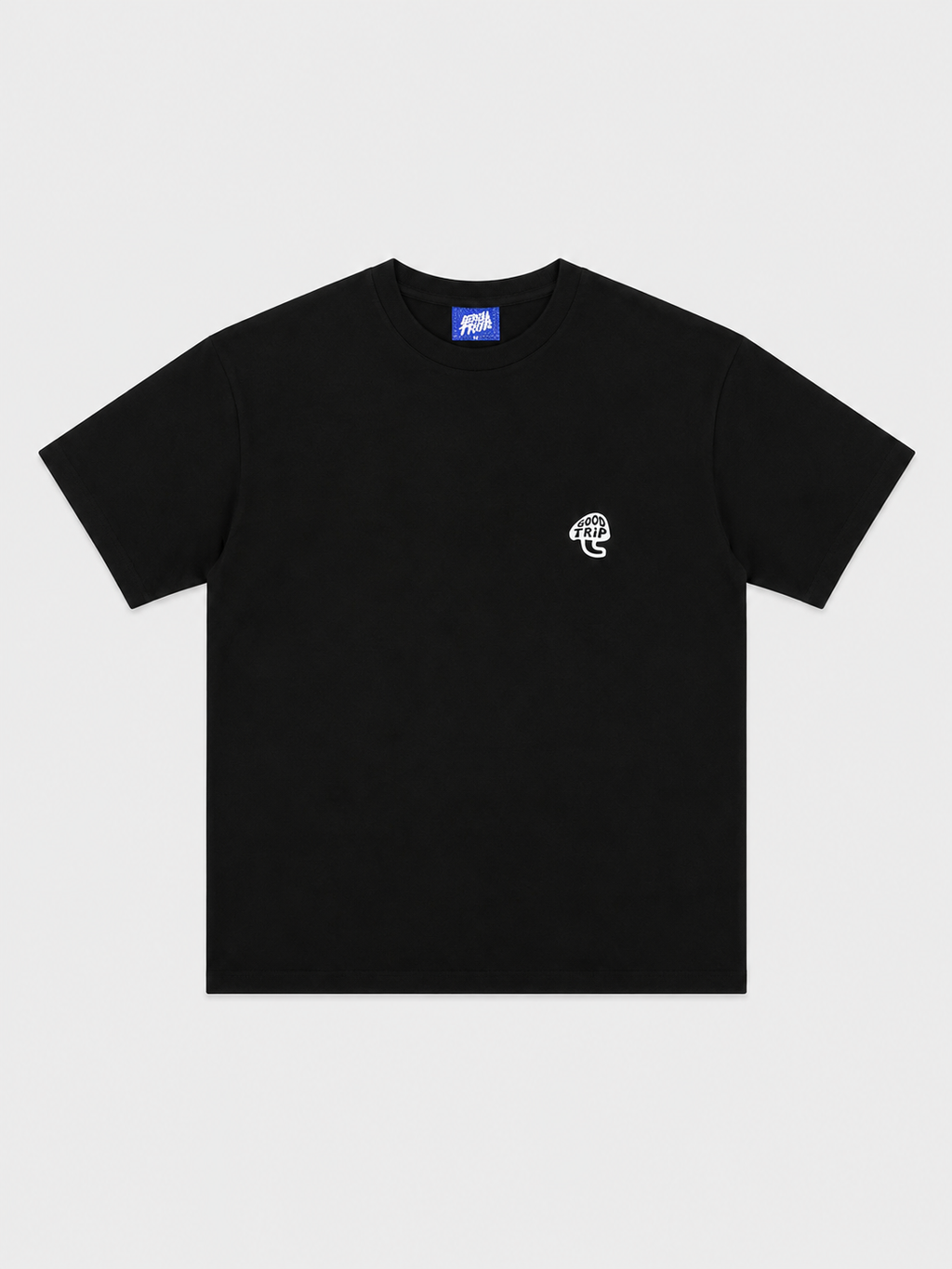 Good Trip Coffee Black T-Shirt with White Ink