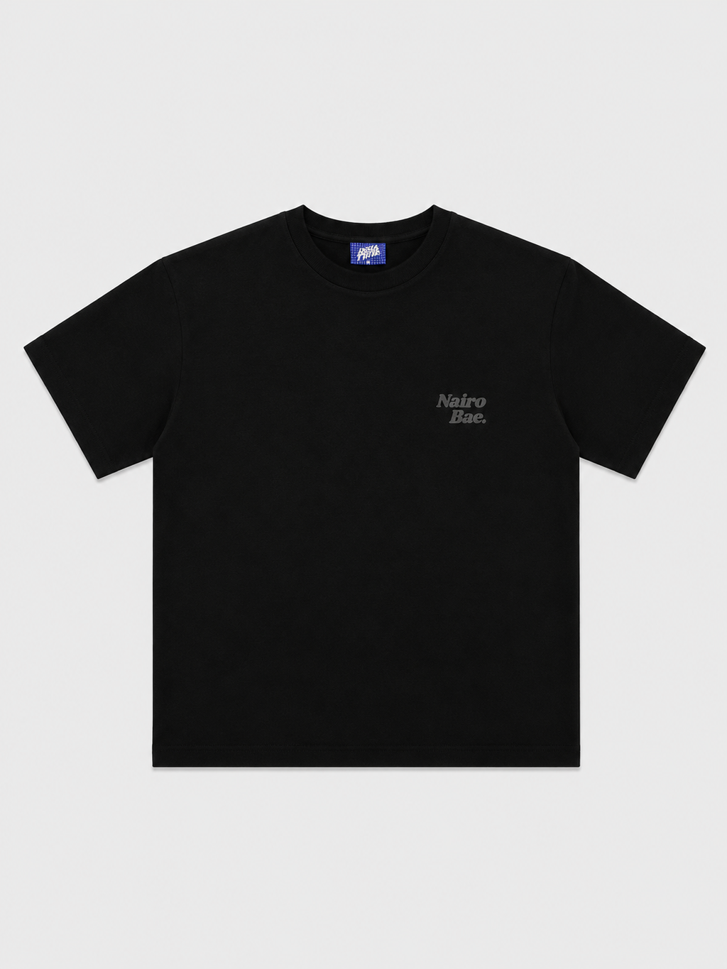 Nairobae Black T-Shirt With Black Ink