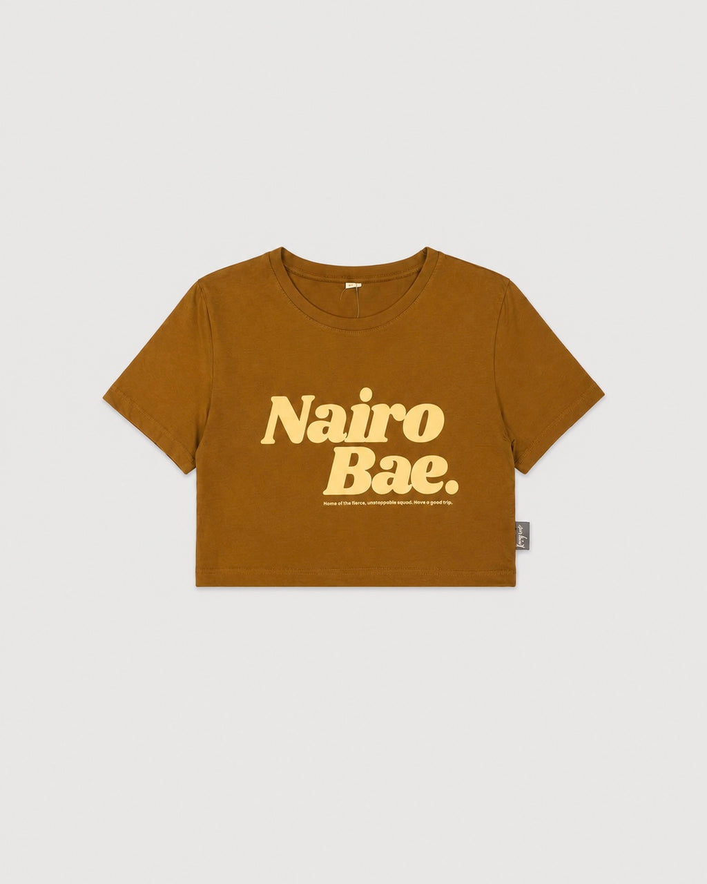 Nairobae Brown  Crop - Top Beige Ink
