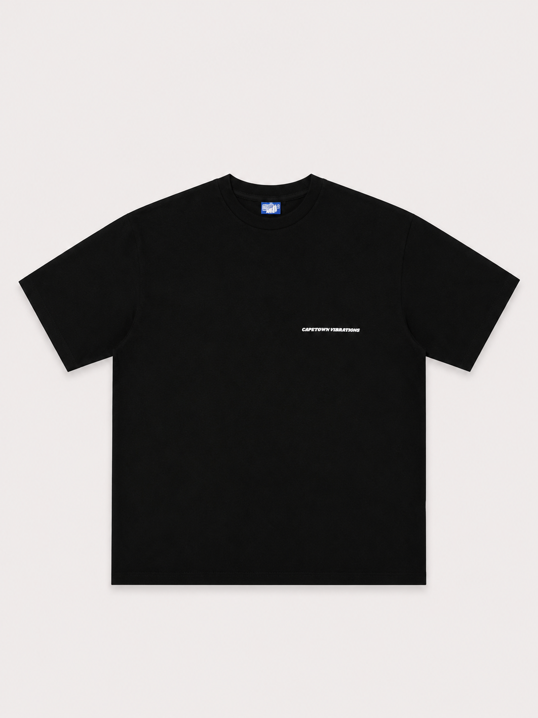 Cape Town Vibrations Black T-Shirt with White Ink