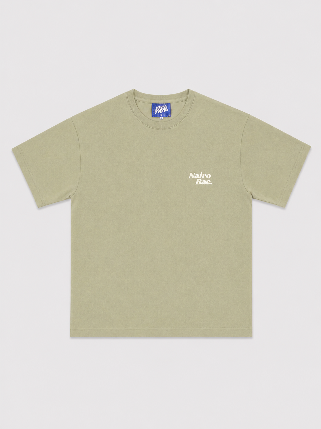 Nairobae Sage T-shirt With White Ink