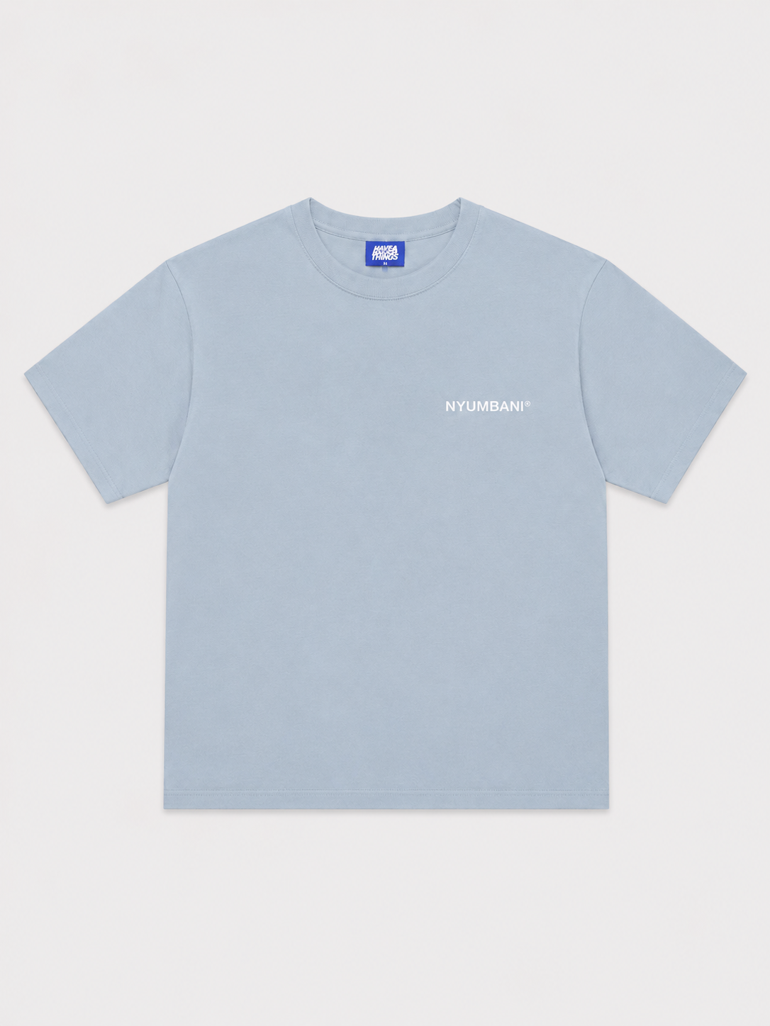 Nyumbani Blue T-Shirt with White Ink