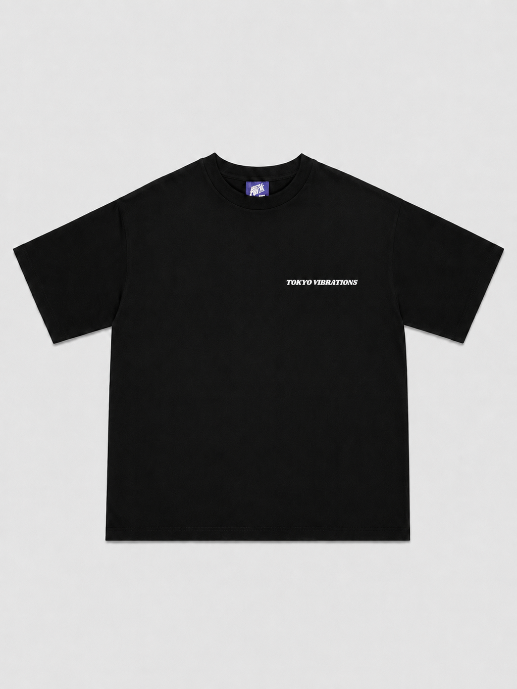 Tokyo Vibrations Black T-Shirt with White Ink