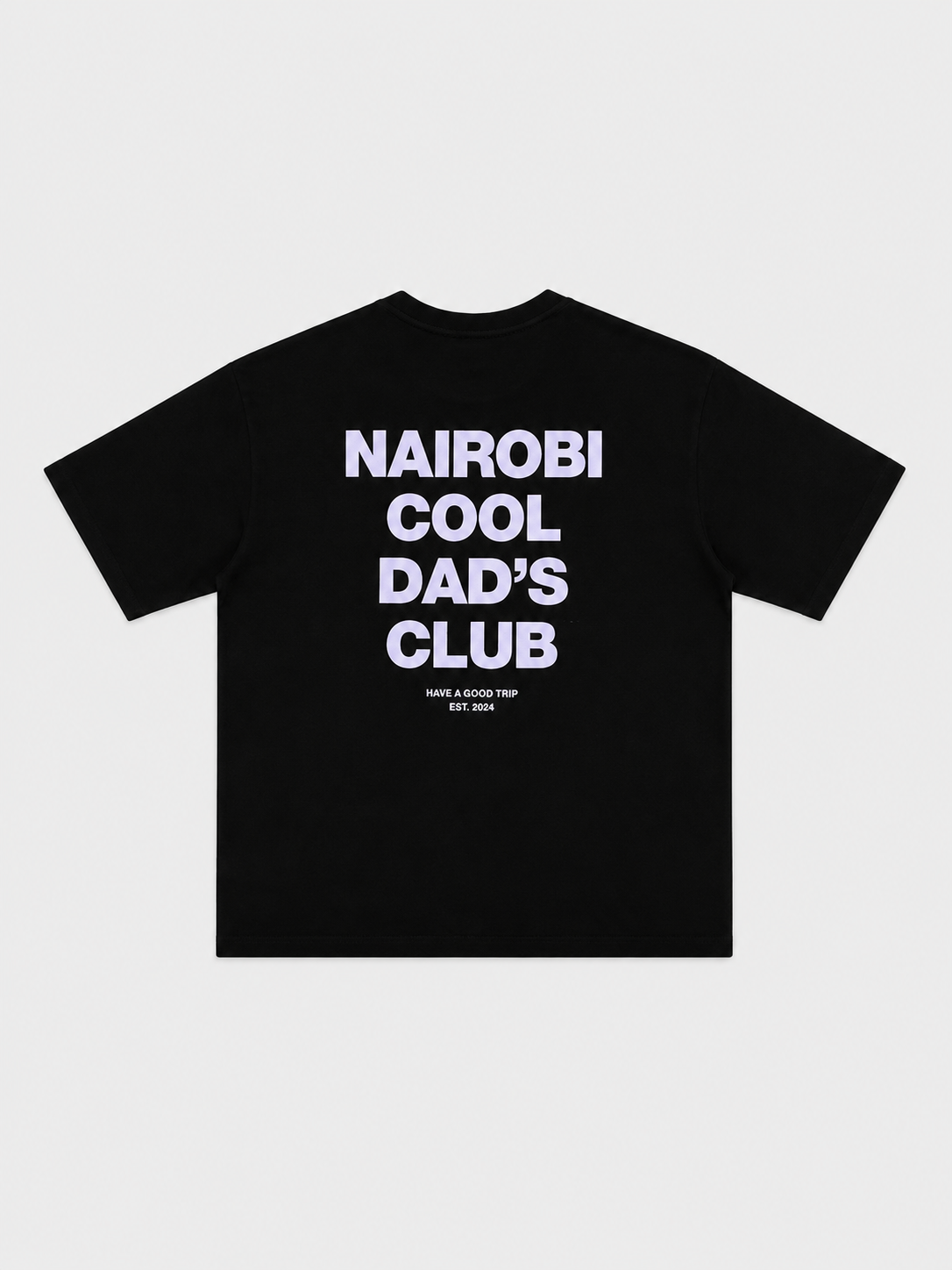 Nairobi Cool Da's Club Black T-Shirt with Grey Ink