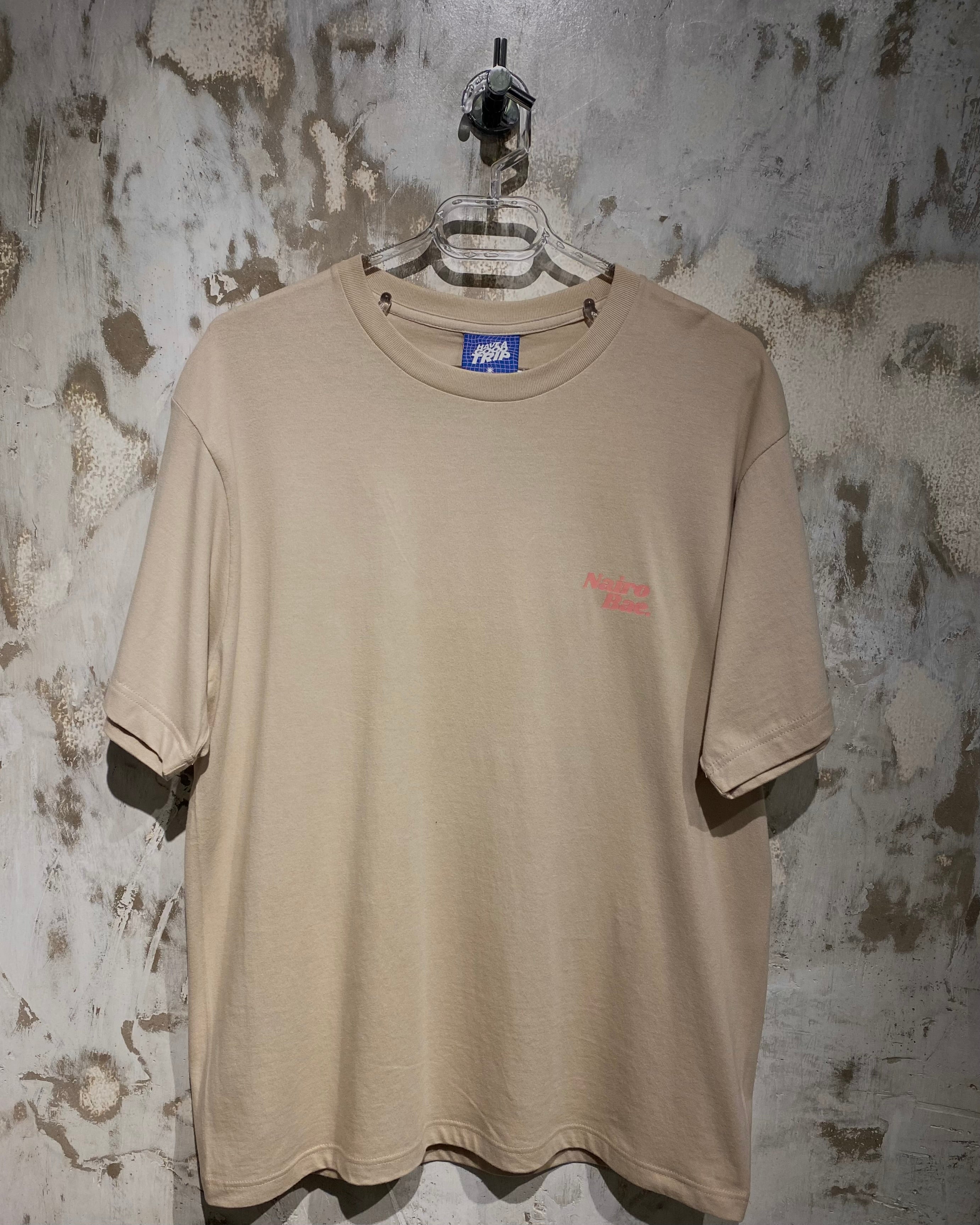 Nairobae Beige T-Shirt Peach Ink