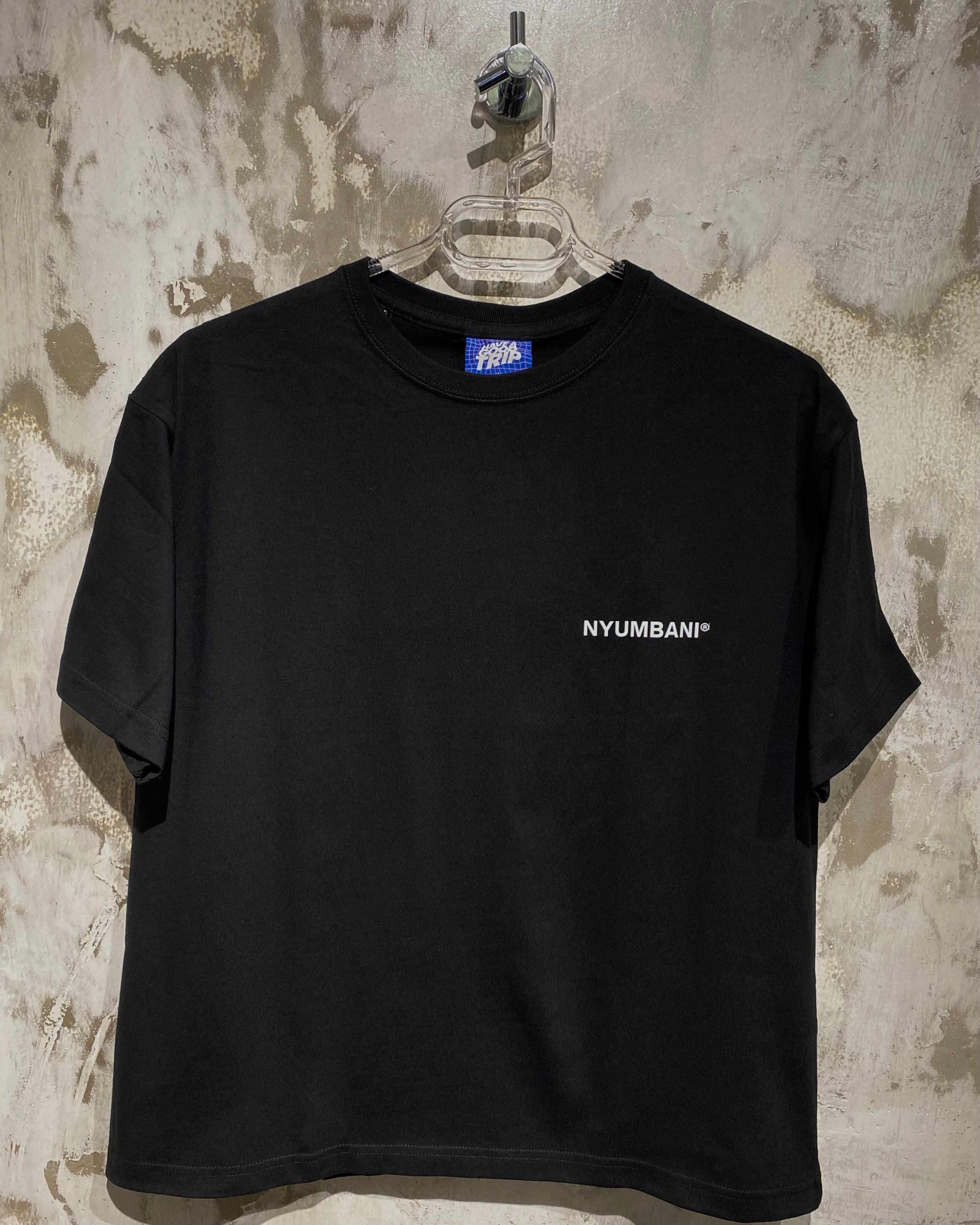 Nyumbani Black T-Shirt with White Ink