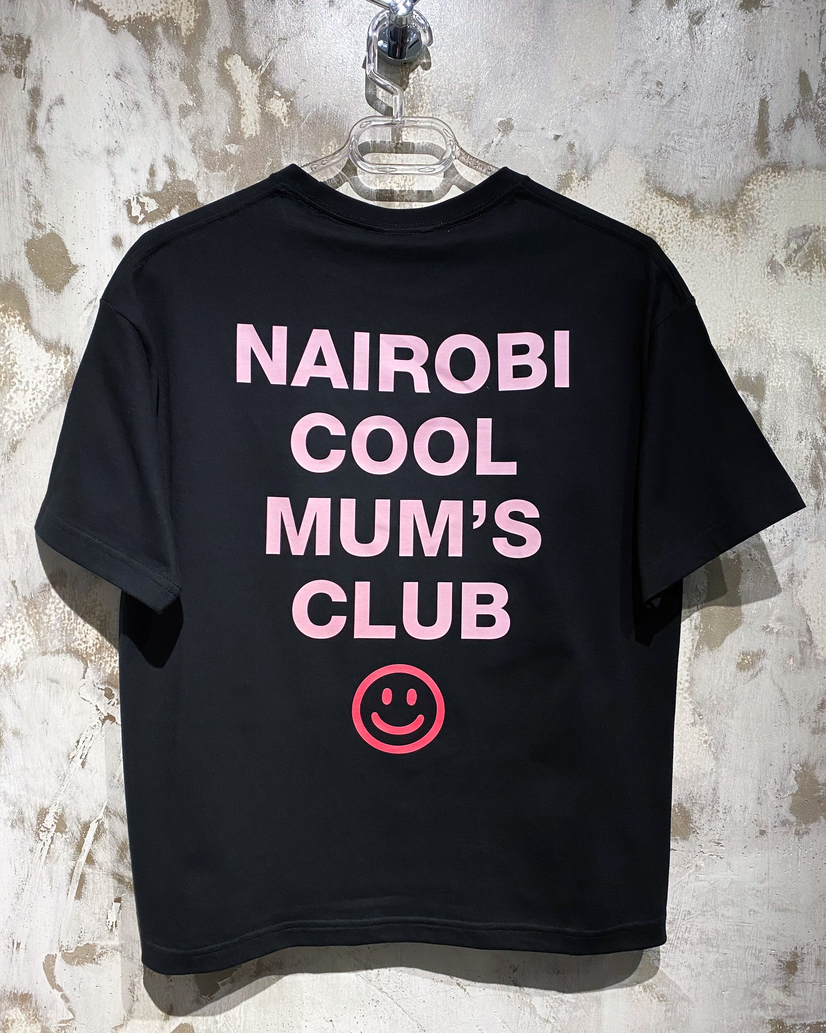 Cool Mum's Club Black T-Shirt with Pink Ink