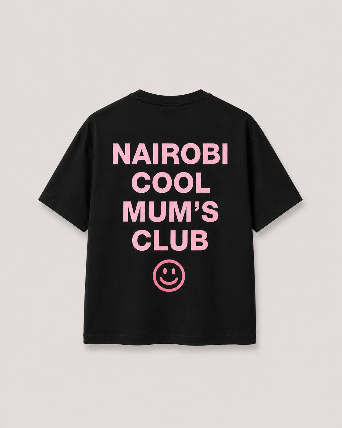 Cool Mum's Club Black T-Shirt with Pink Ink