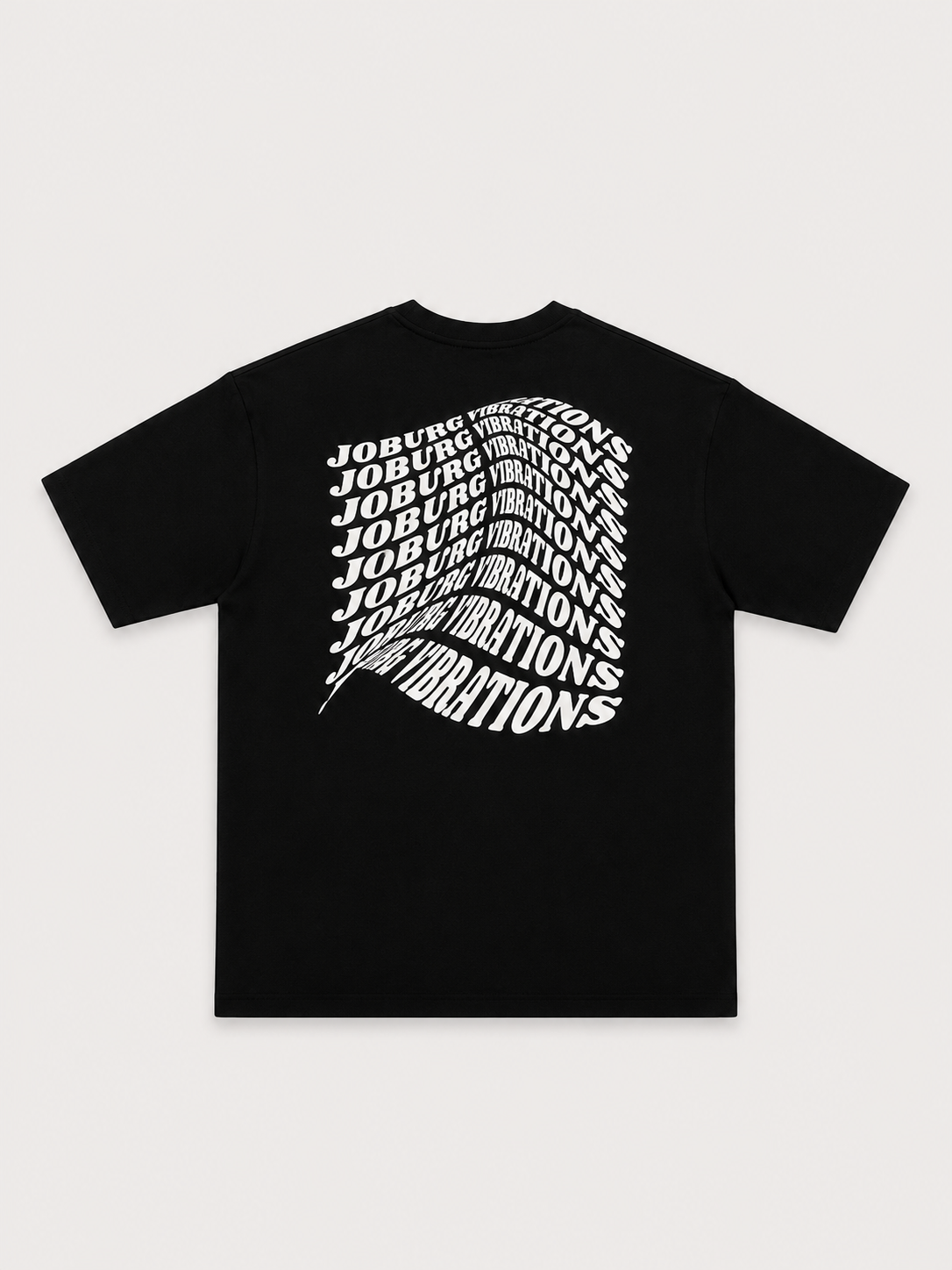 Joburg Vibrations Black T-Shirt with White Ink