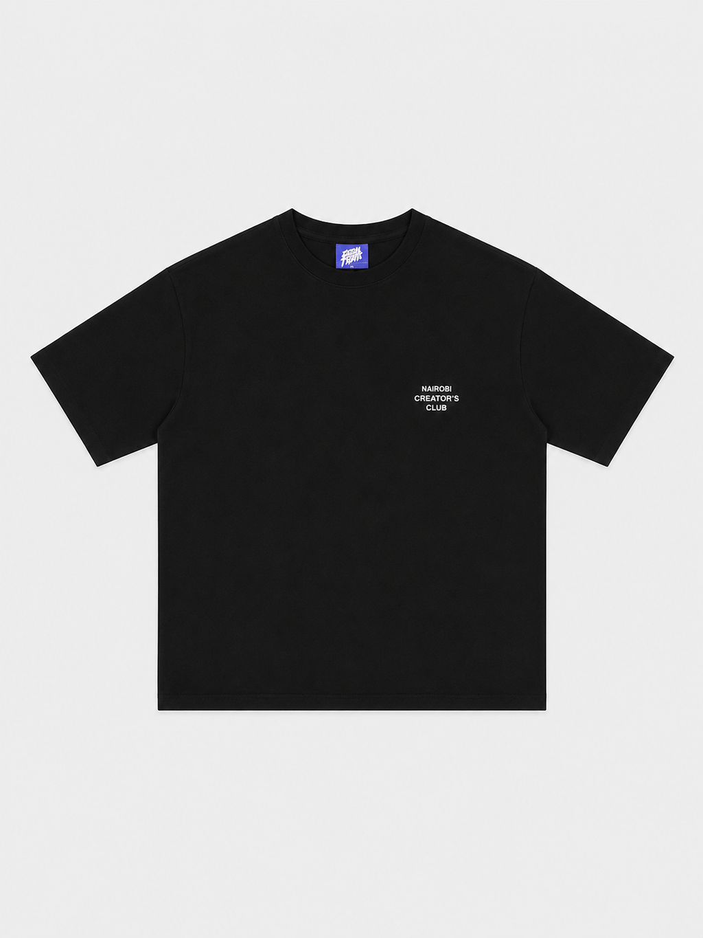 Unhinged Black T-Shirt with White ink