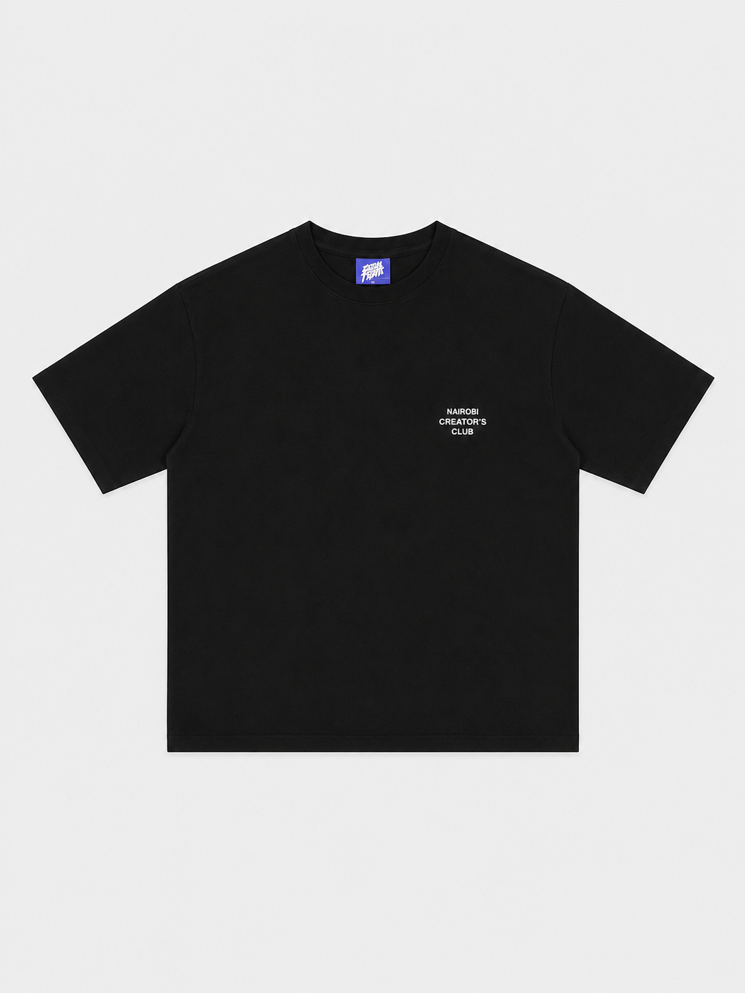 Unhinged Black T-Shirt with White ink