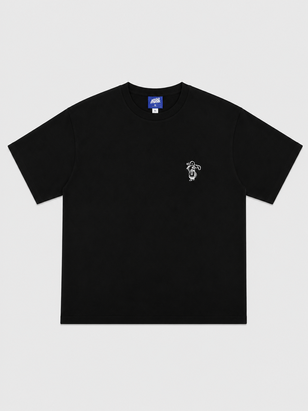 Padel Social Club Black T-Shirt with White Ink