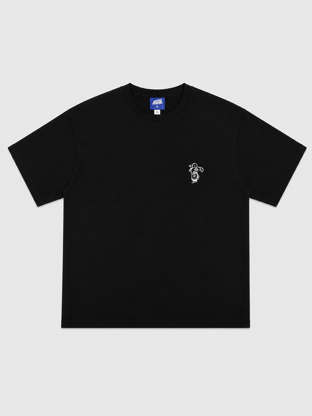 Padel Social Club Black T-Shirt with White Ink