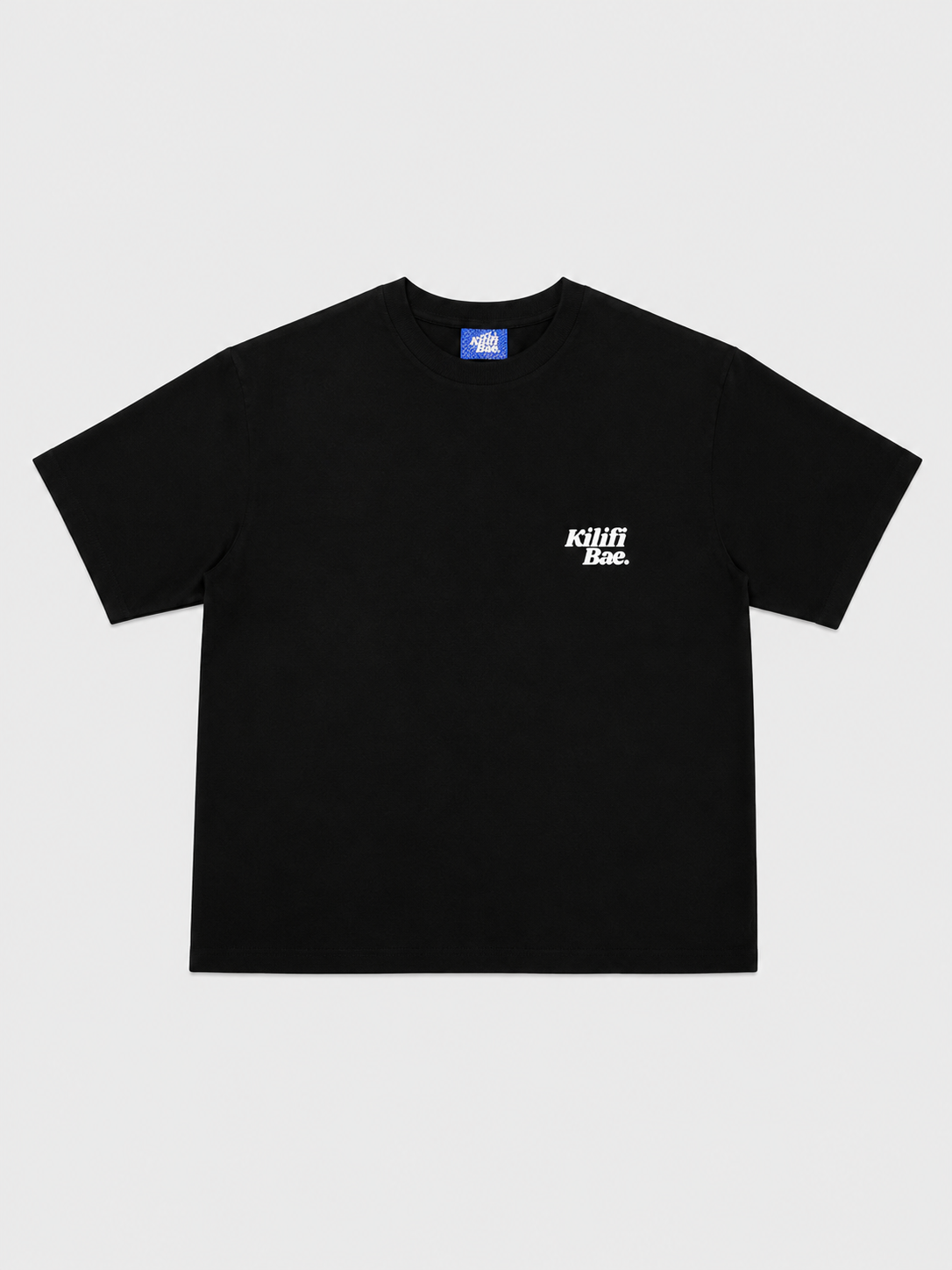 Kilifi Bae Black T-Shirt with White Ink