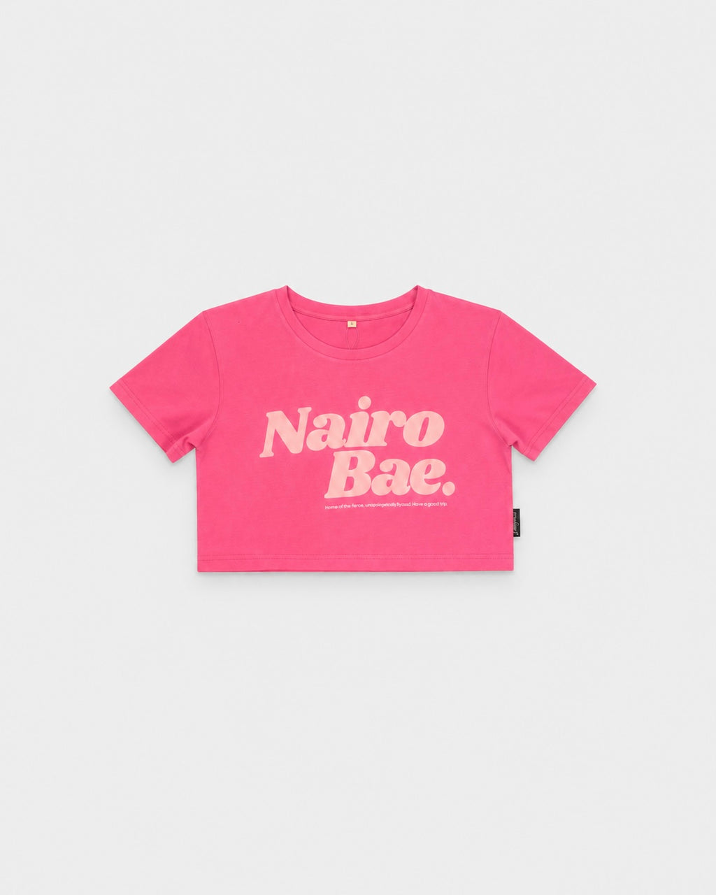 Nairobae Hot Pink Crop - Top Beige Ink