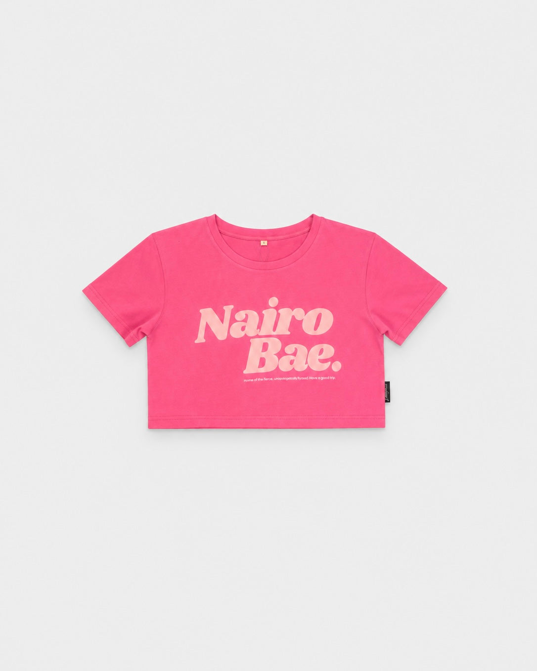 Nairobae Hot Pink Crop - Top Beige Ink