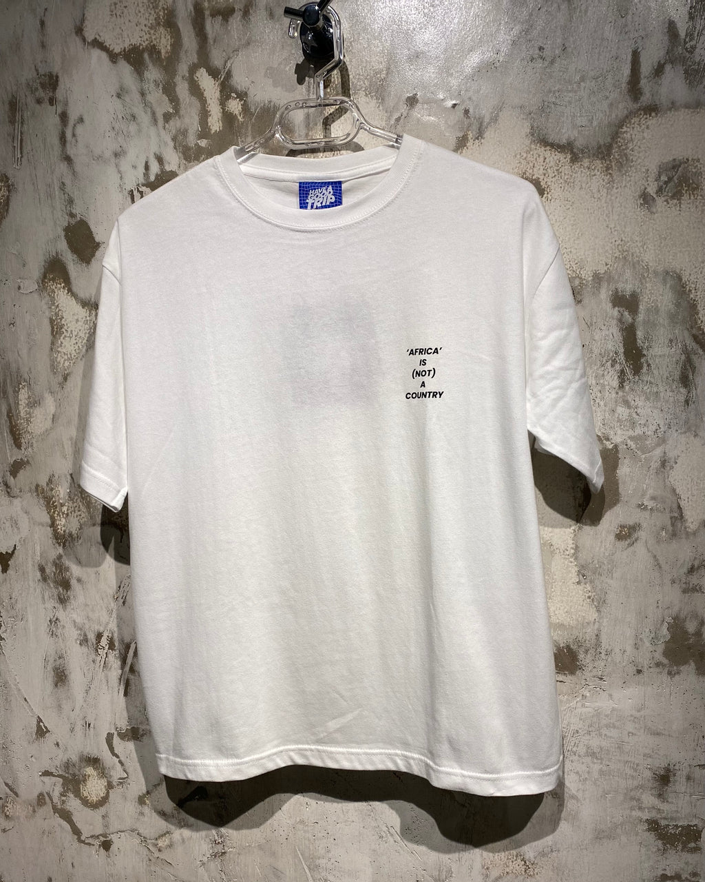 Africa Is Not A Country White T-Shirt with Black Ink Front And Back