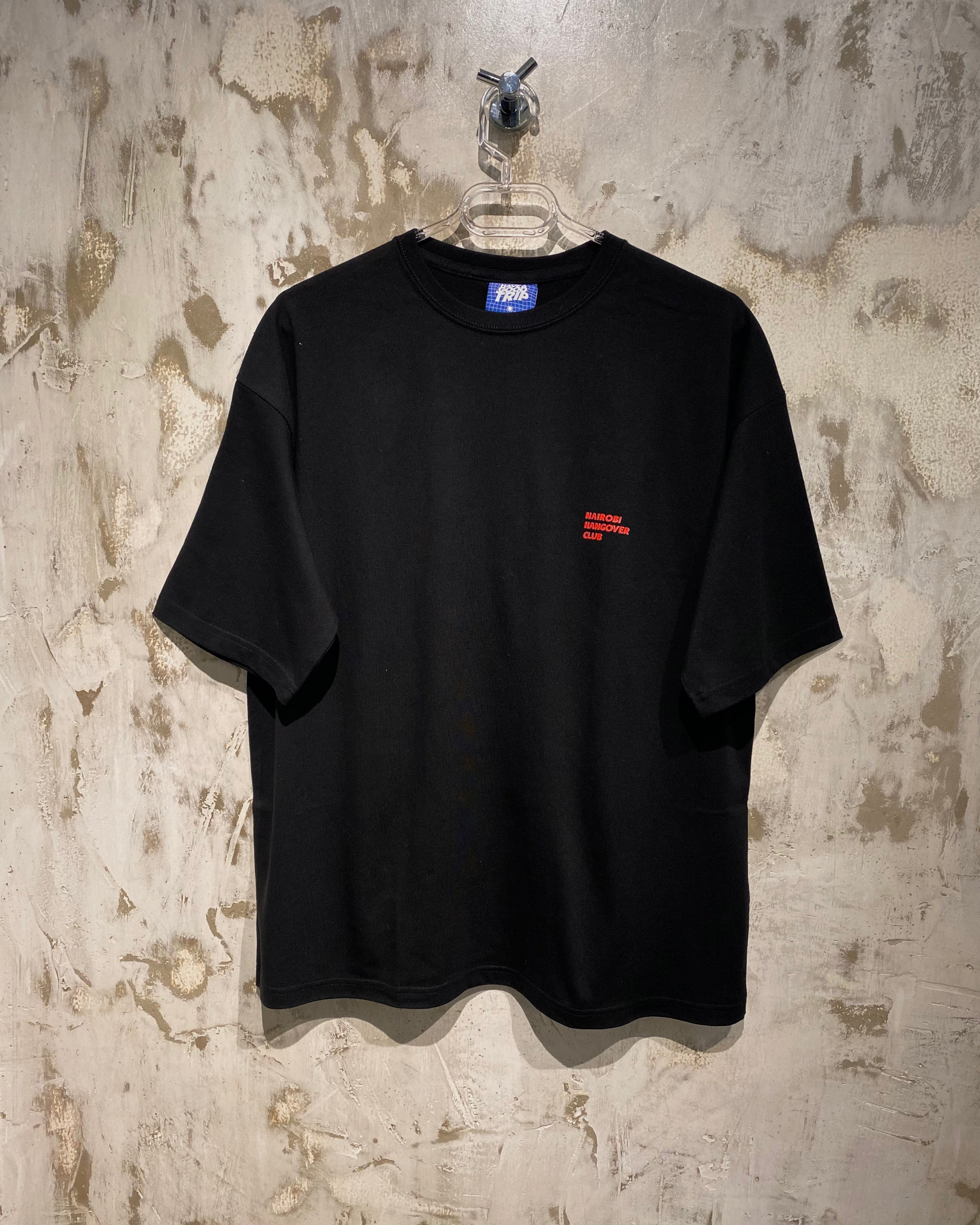 Hangover Club Black T-Shirt with Red Ink