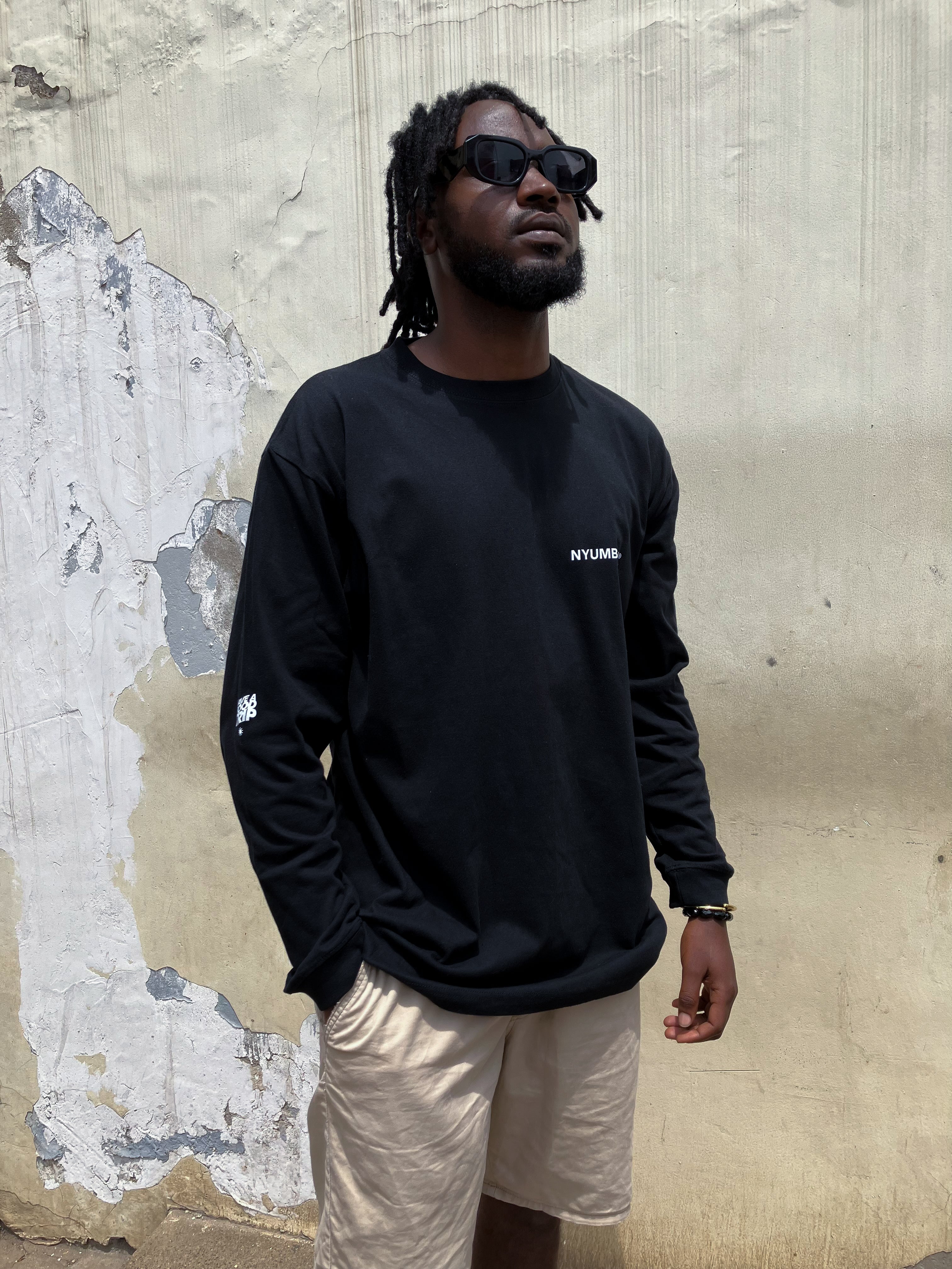 Nyumbani Black Long Sleeved Shirt
