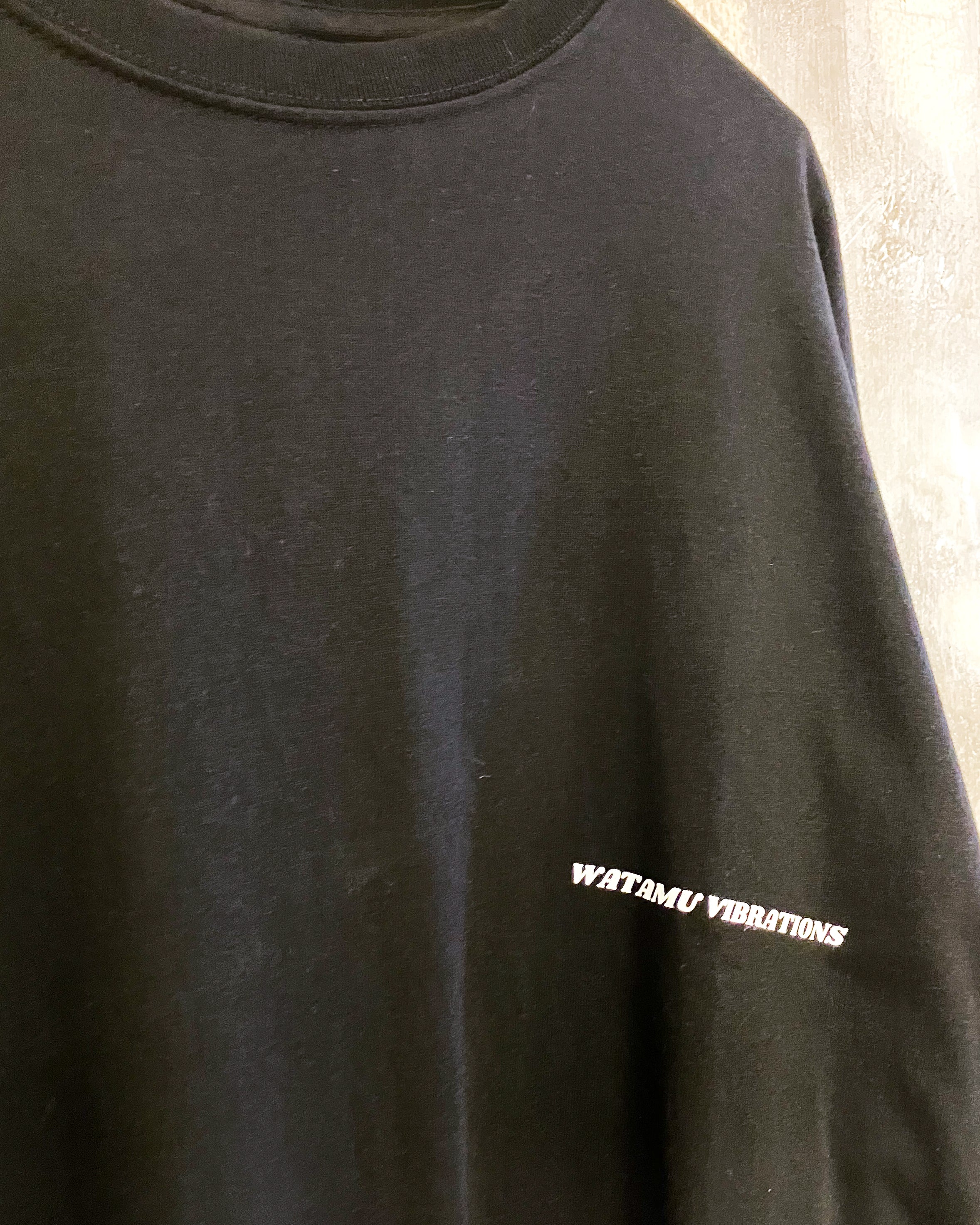 Watamu Vibrations Black T-Shirt with White Ink