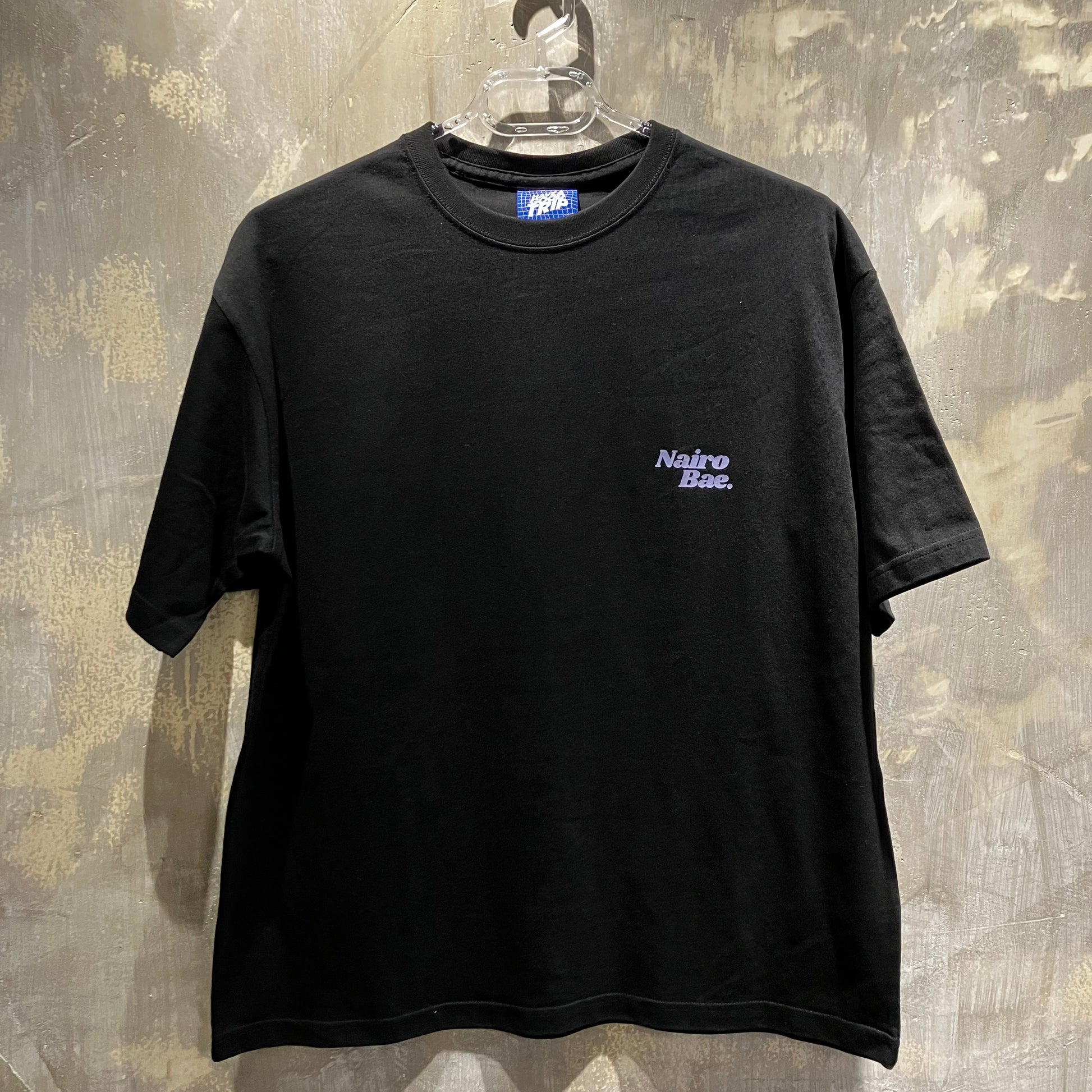Nairobae Black T-Shirt with Purple ink