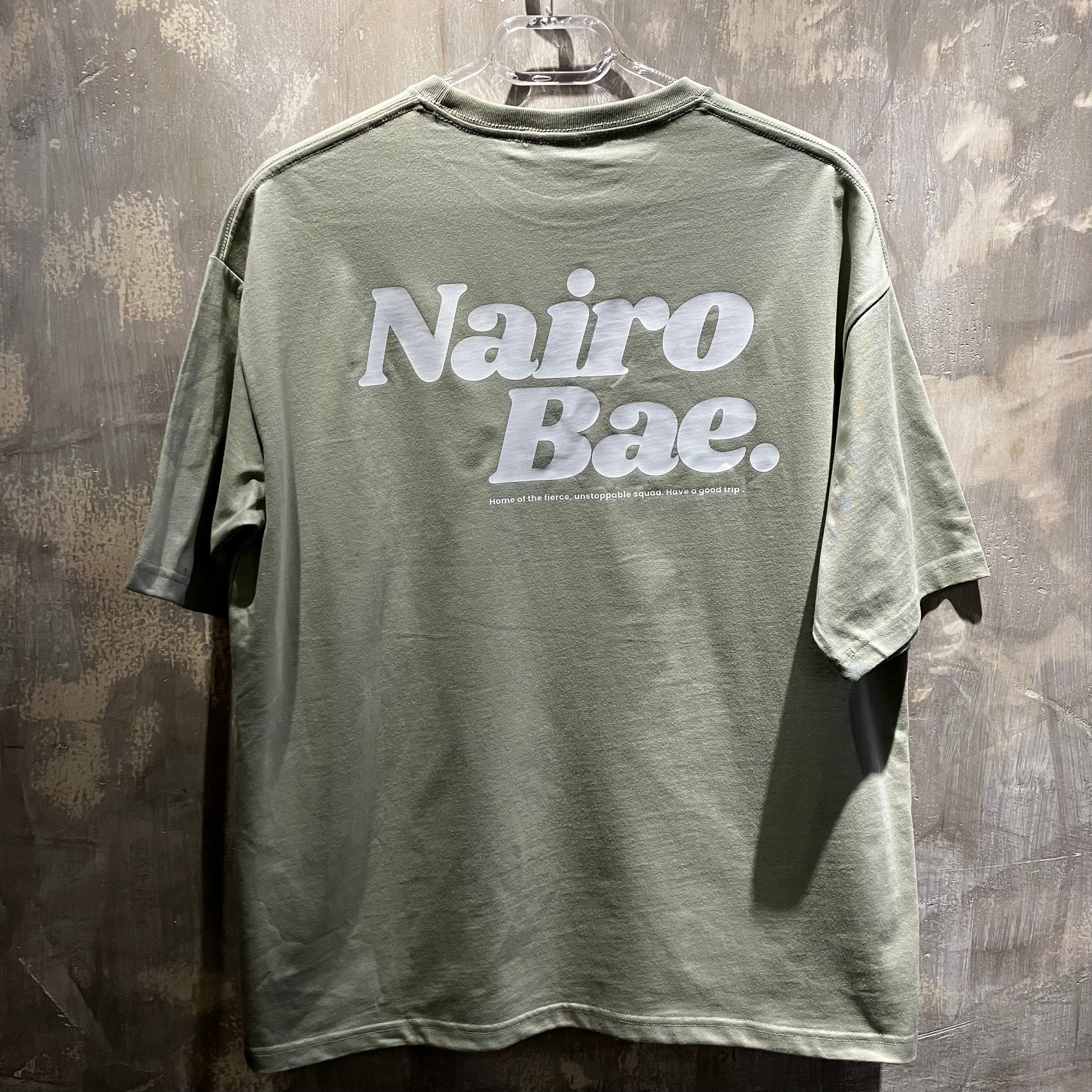 Nairobae Sage T-shirt With White Ink