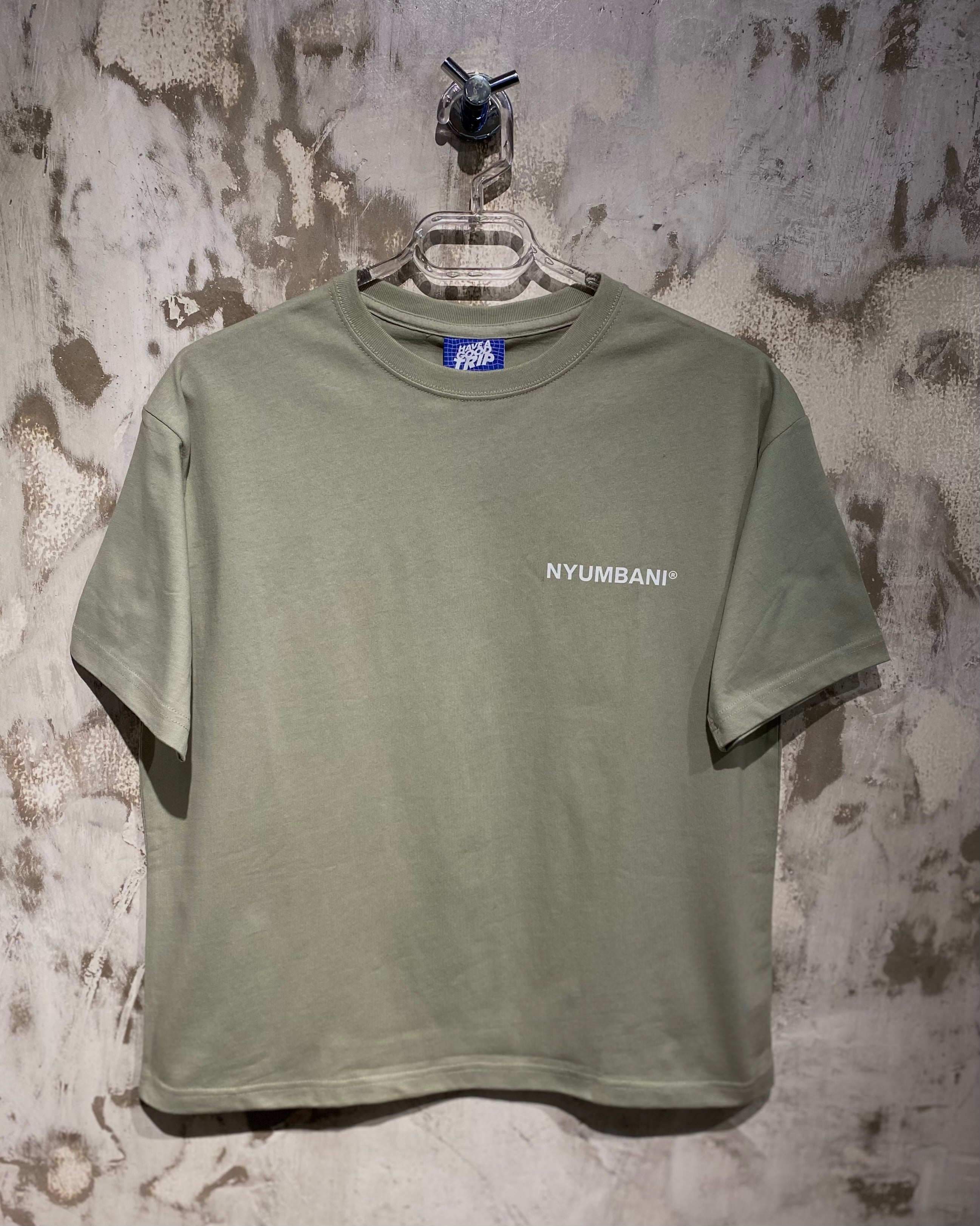 Nyumbani Sage T-Shirt with White Ink