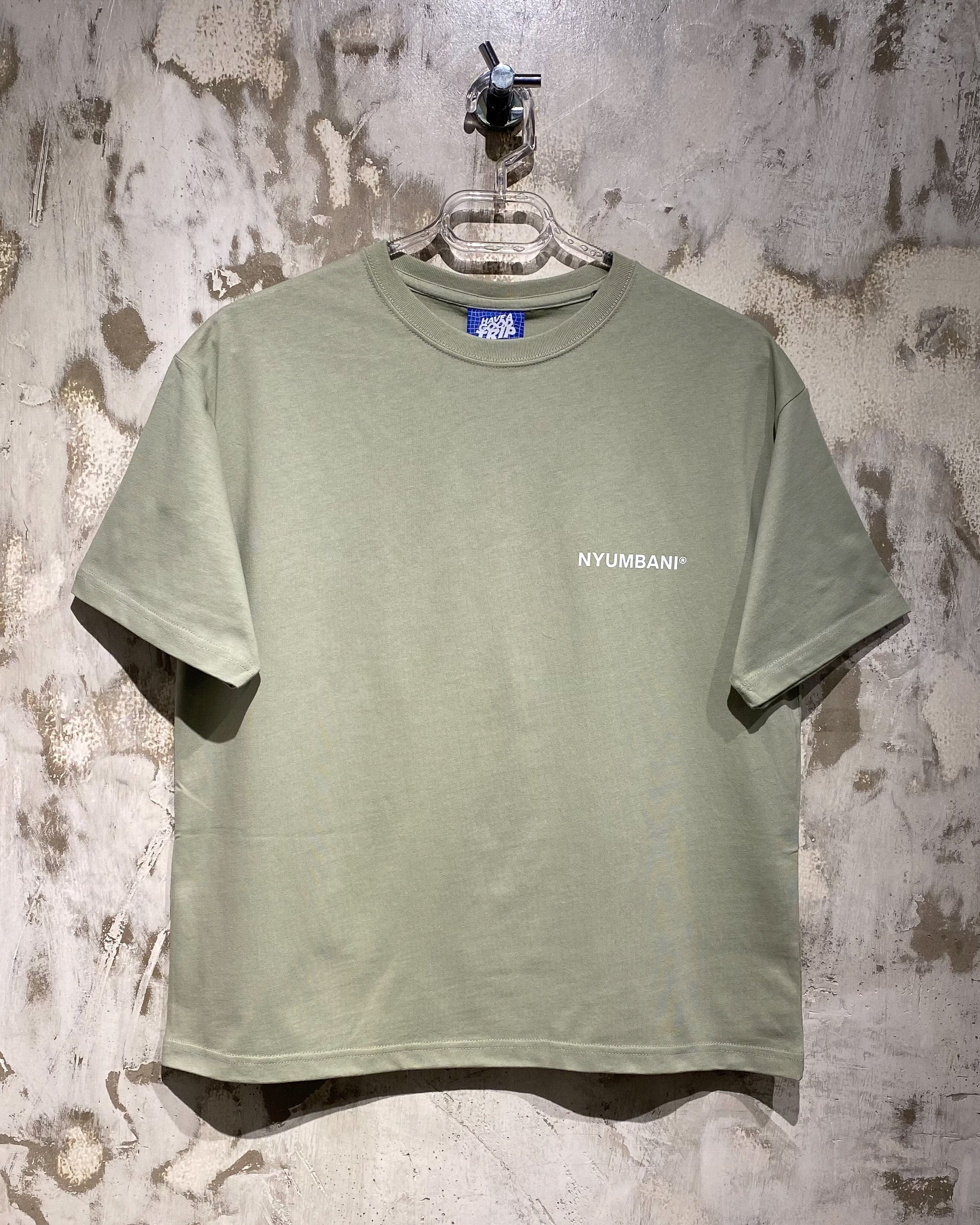 Nyumbani Sage T-Shirt with White Ink