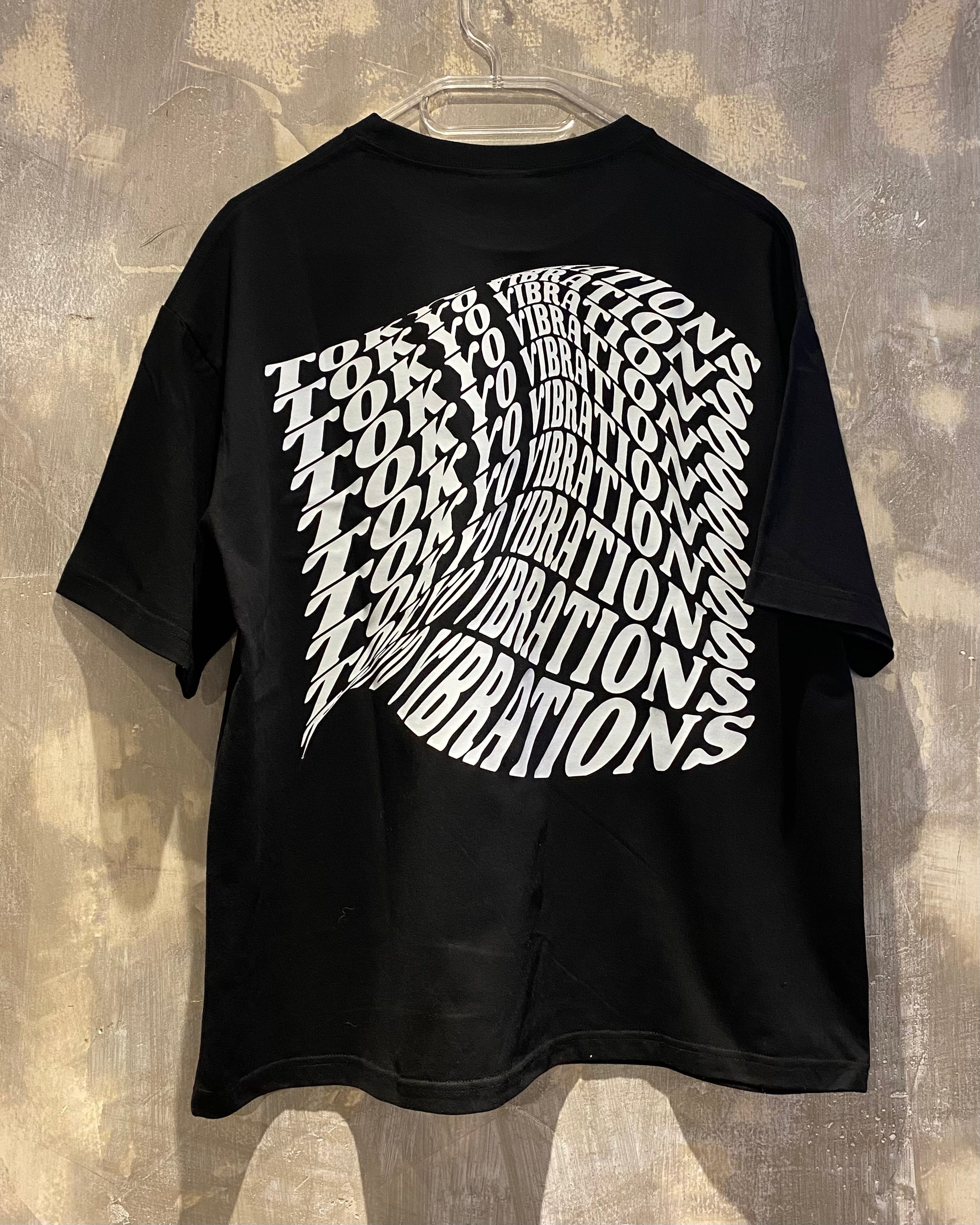 Tokyo Vibrations Black T-Shirt with White Ink