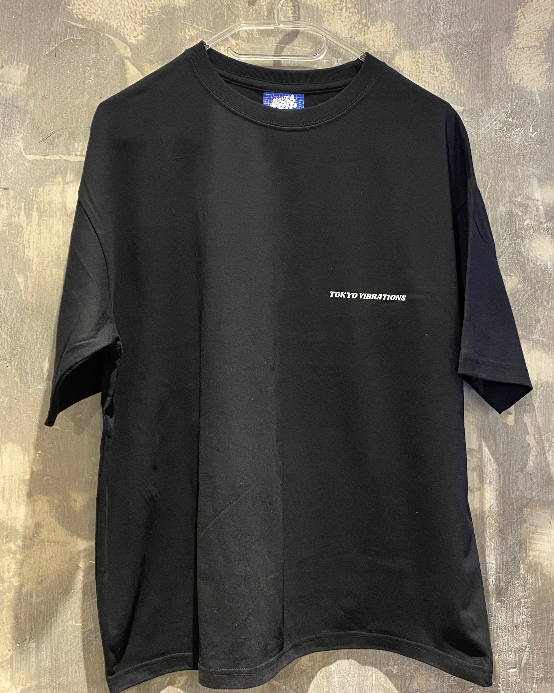 Tokyo Vibrations Black T-Shirt with White Ink