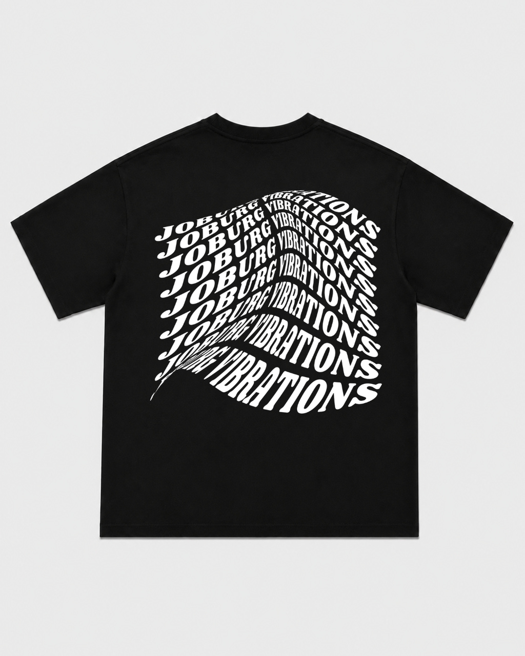 Joburg Vibrations Black T-Shirt with White Ink
