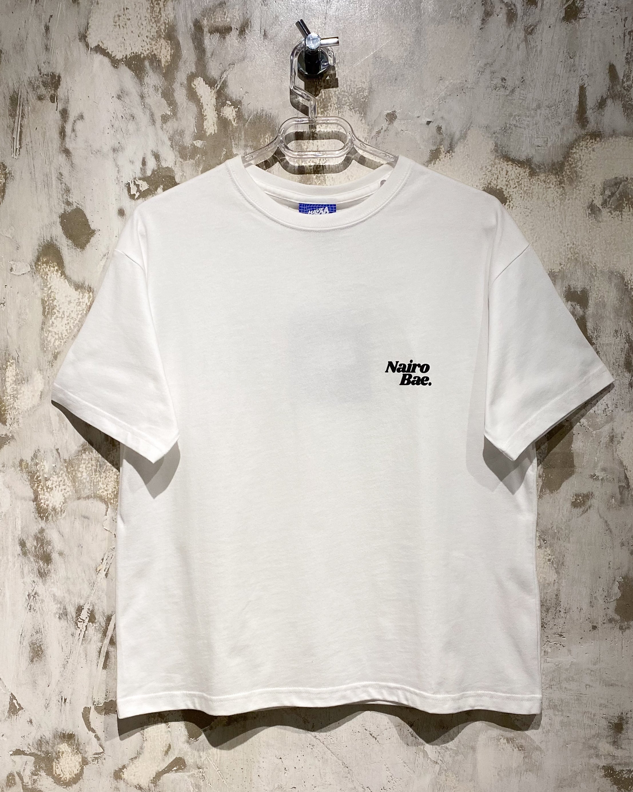 Nairobae White T-Shirt Black Ink