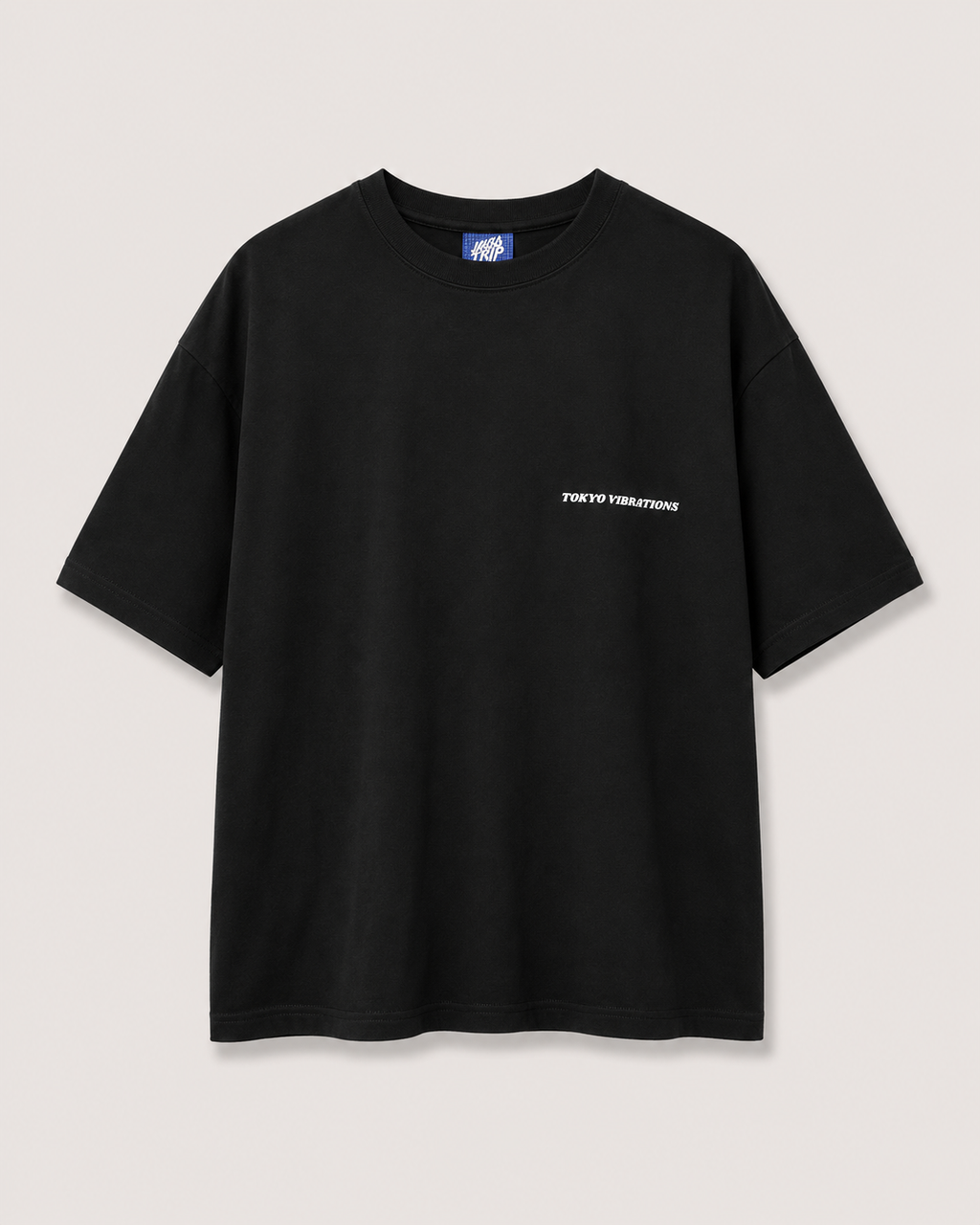 Tokyo Vibrations Black T-Shirt with White Ink